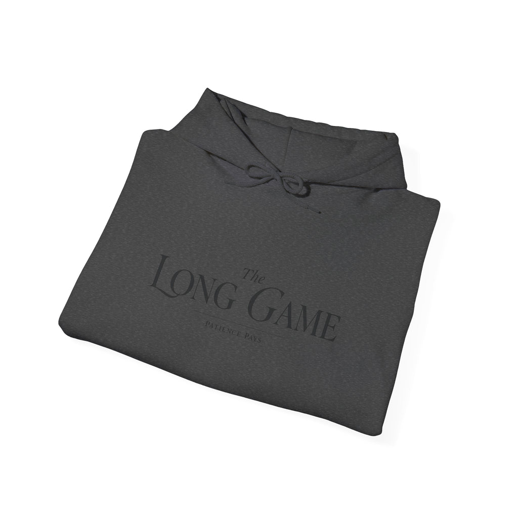 The Long Game Hoodie — Minimalist Motivational Pullover
