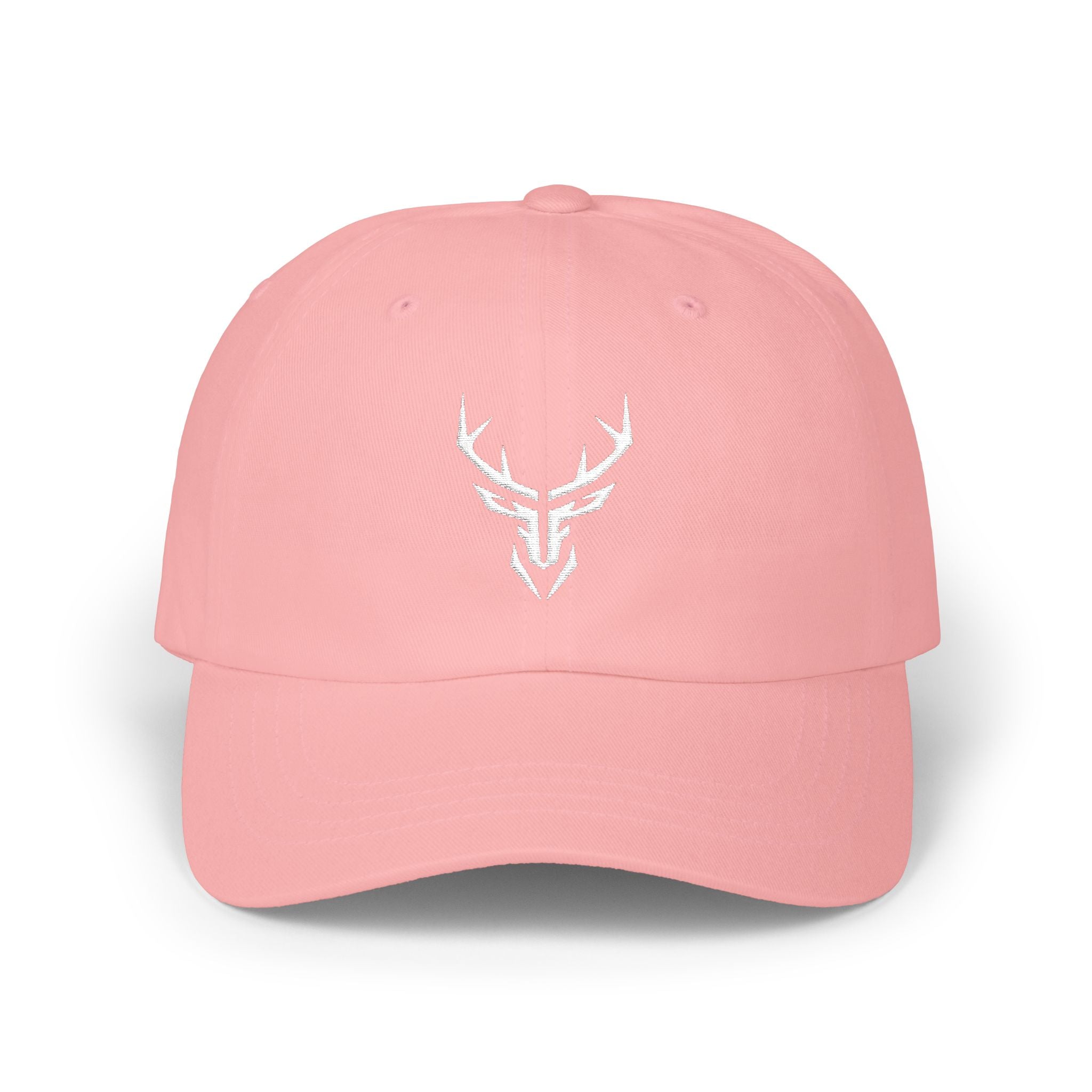Deer Skull Dad Cap — Minimal Rustic Antler Baseball Hat