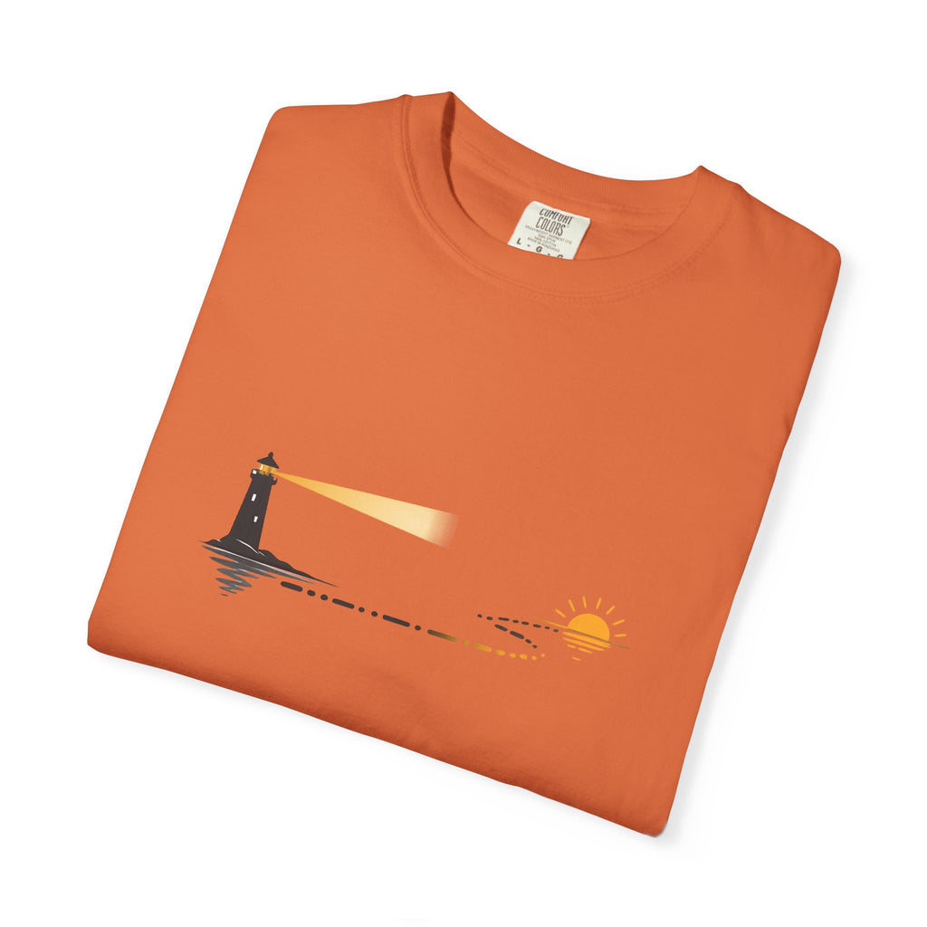 Lighthouse Sunset Graphic T-Shirt