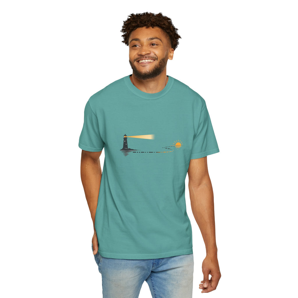 Lighthouse Sunset Graphic T-Shirt