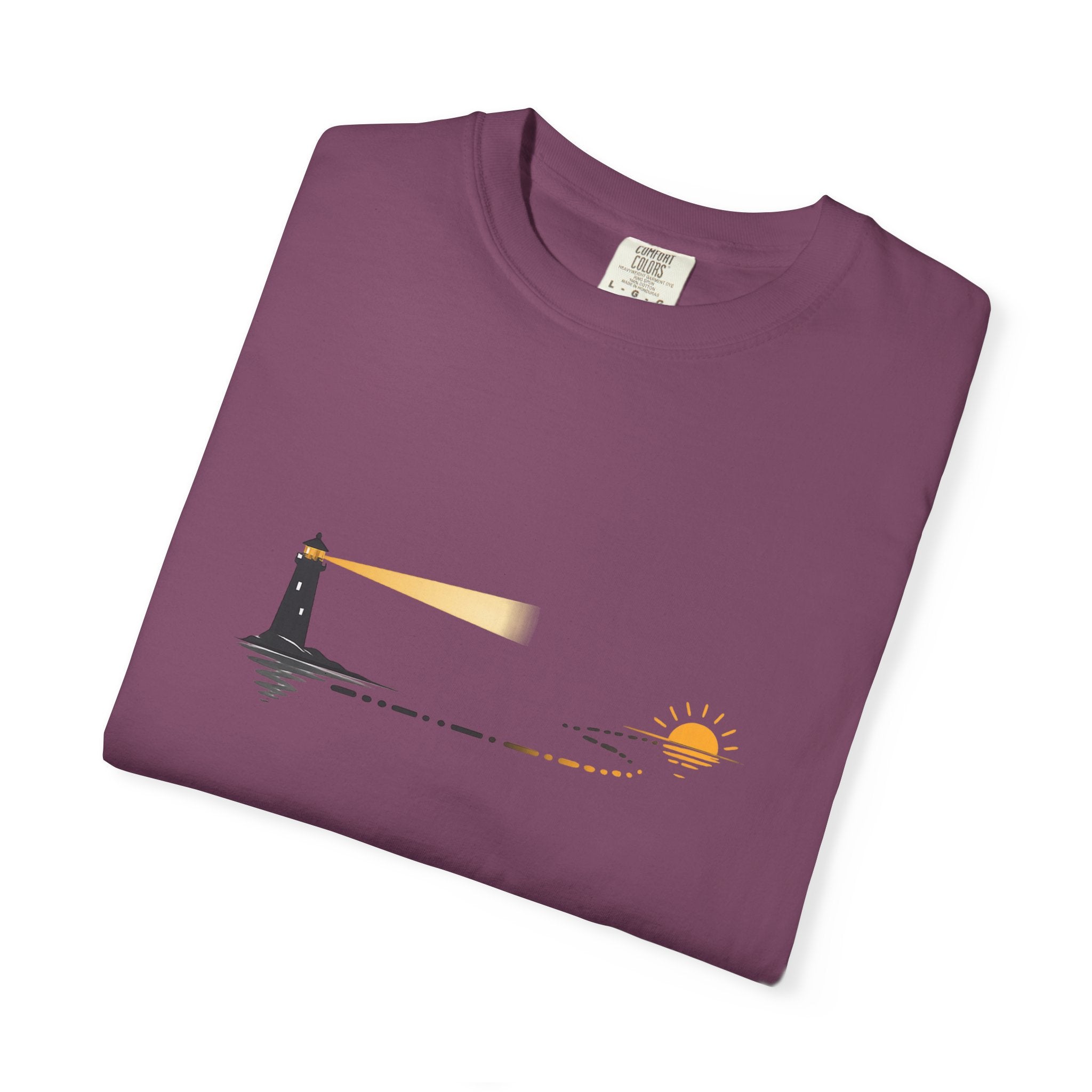 Lighthouse Sunset Graphic T-Shirt
