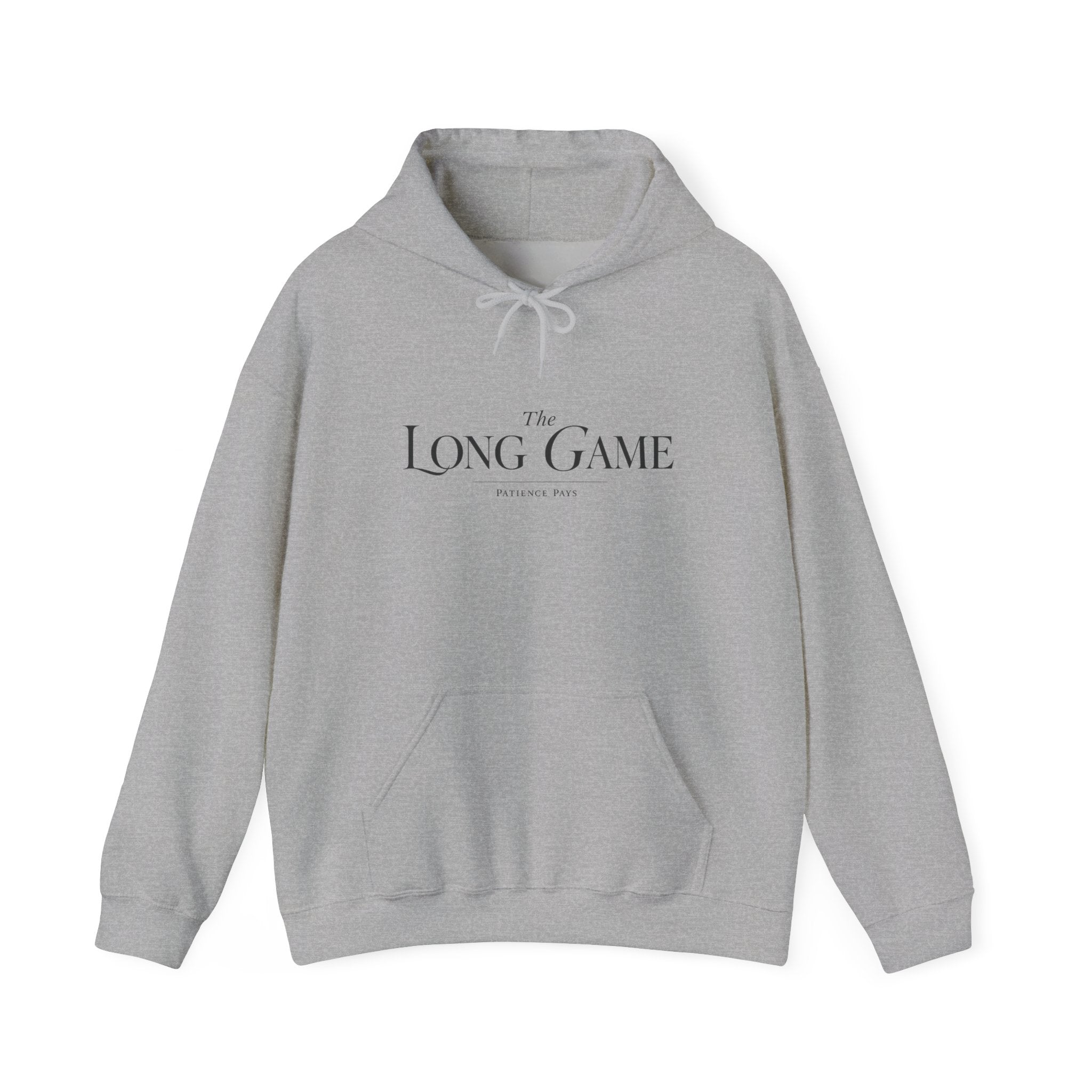 The Long Game Hoodie — Minimalist Motivational Pullover