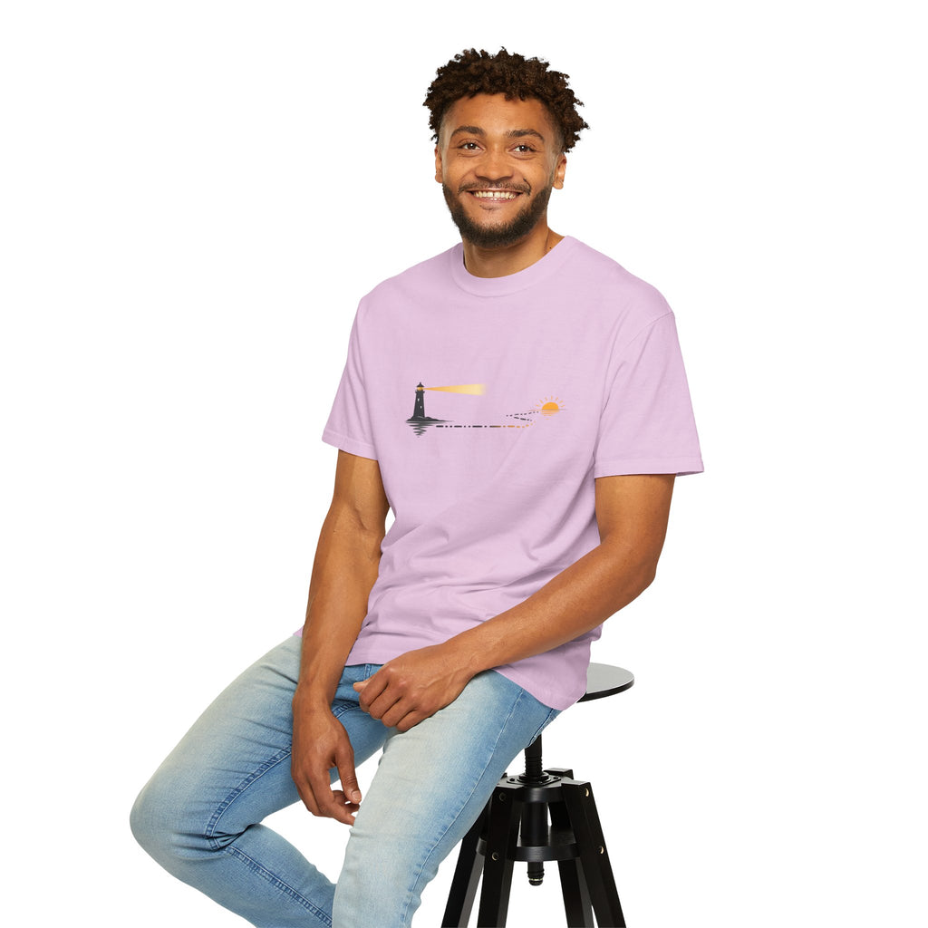 Lighthouse Sunset Graphic T-Shirt