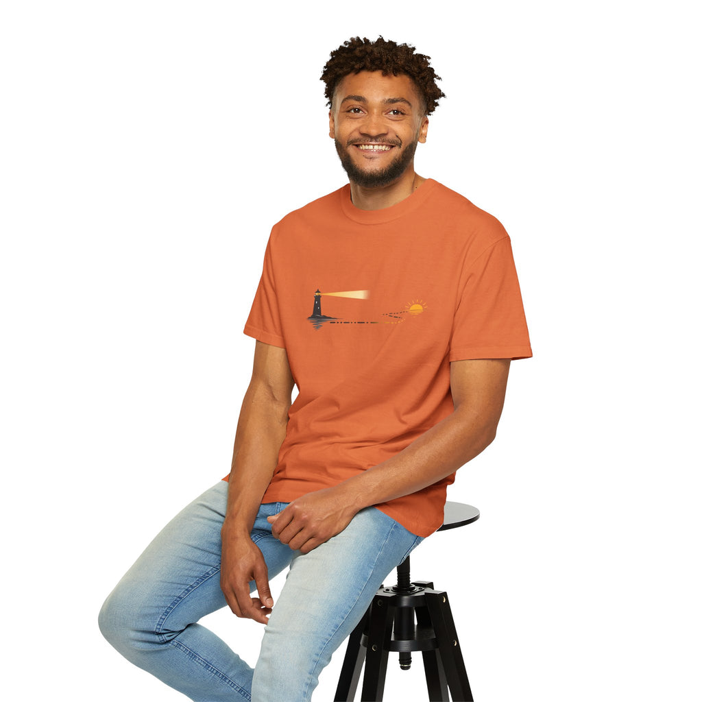 Lighthouse Sunset Graphic T-Shirt