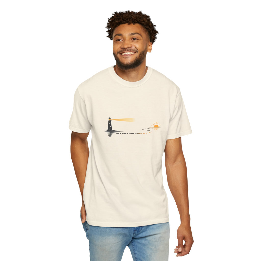 Lighthouse Sunset Graphic T-Shirt