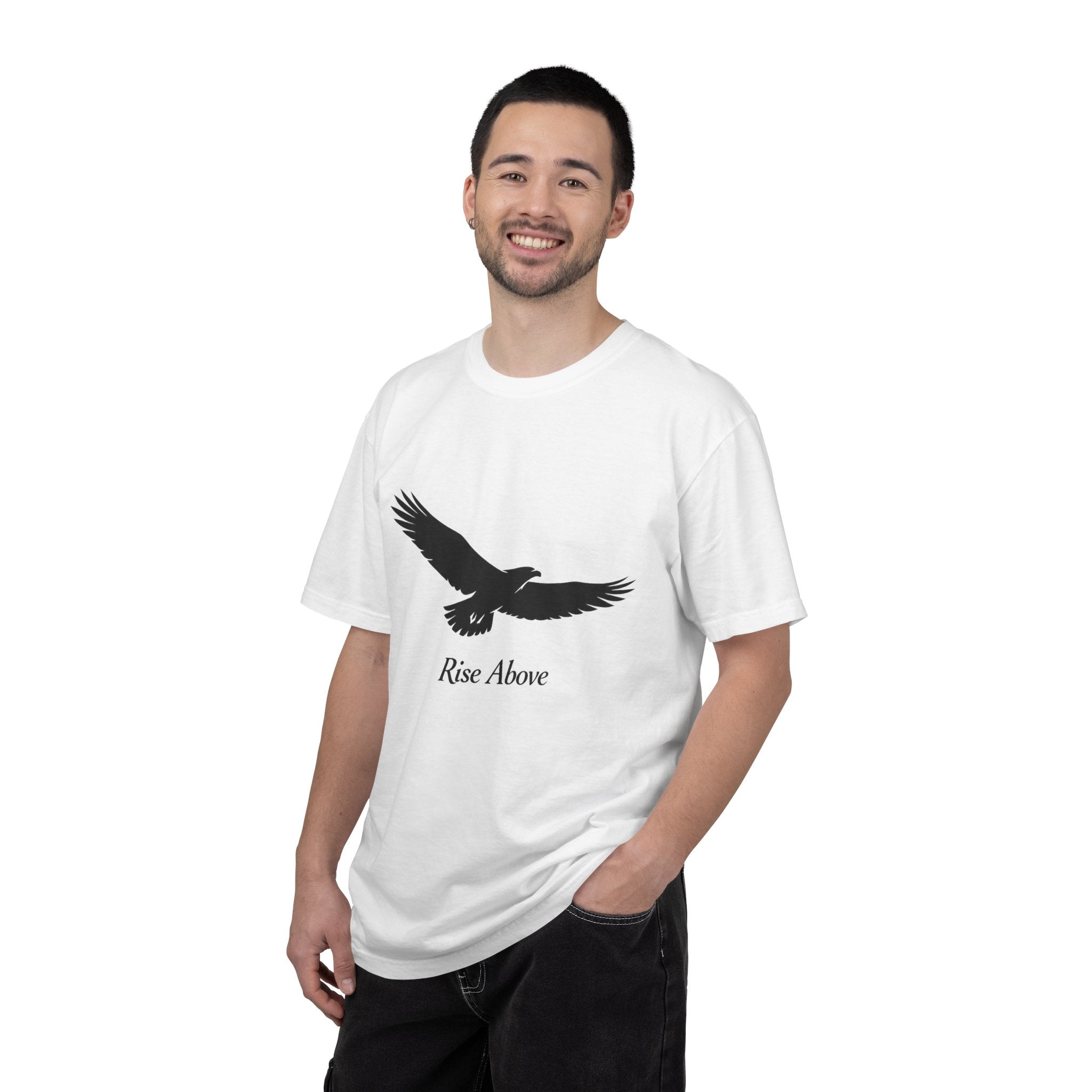 Eagle "Rise Above" T-Shirt — Inspirational Graphic Tee