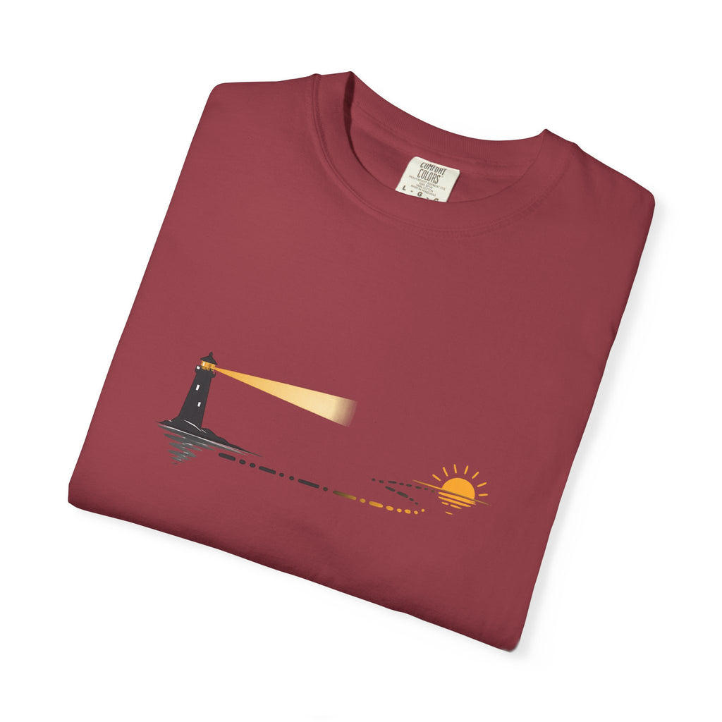 Lighthouse Sunset Graphic T-Shirt