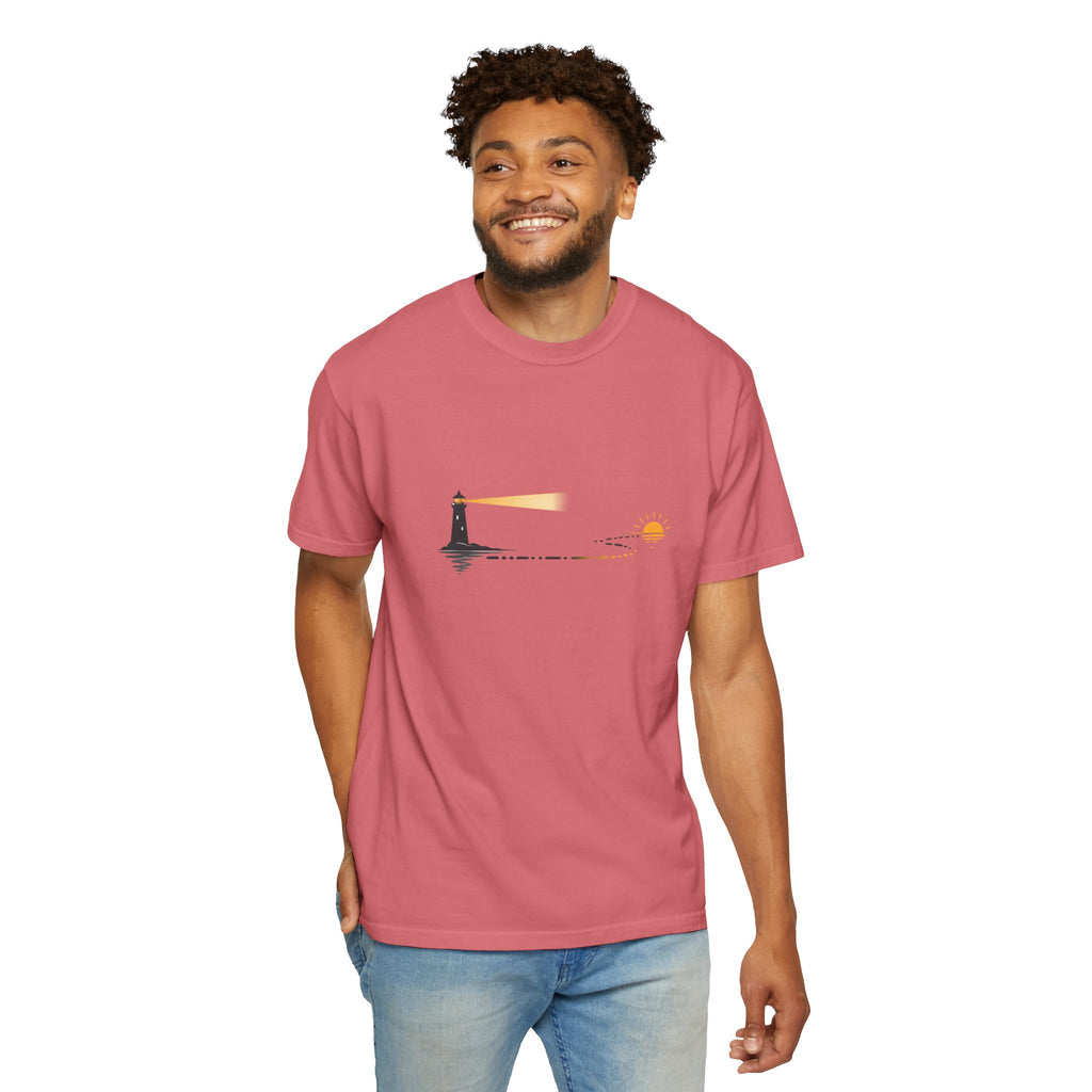 Lighthouse Sunset Graphic T-Shirt