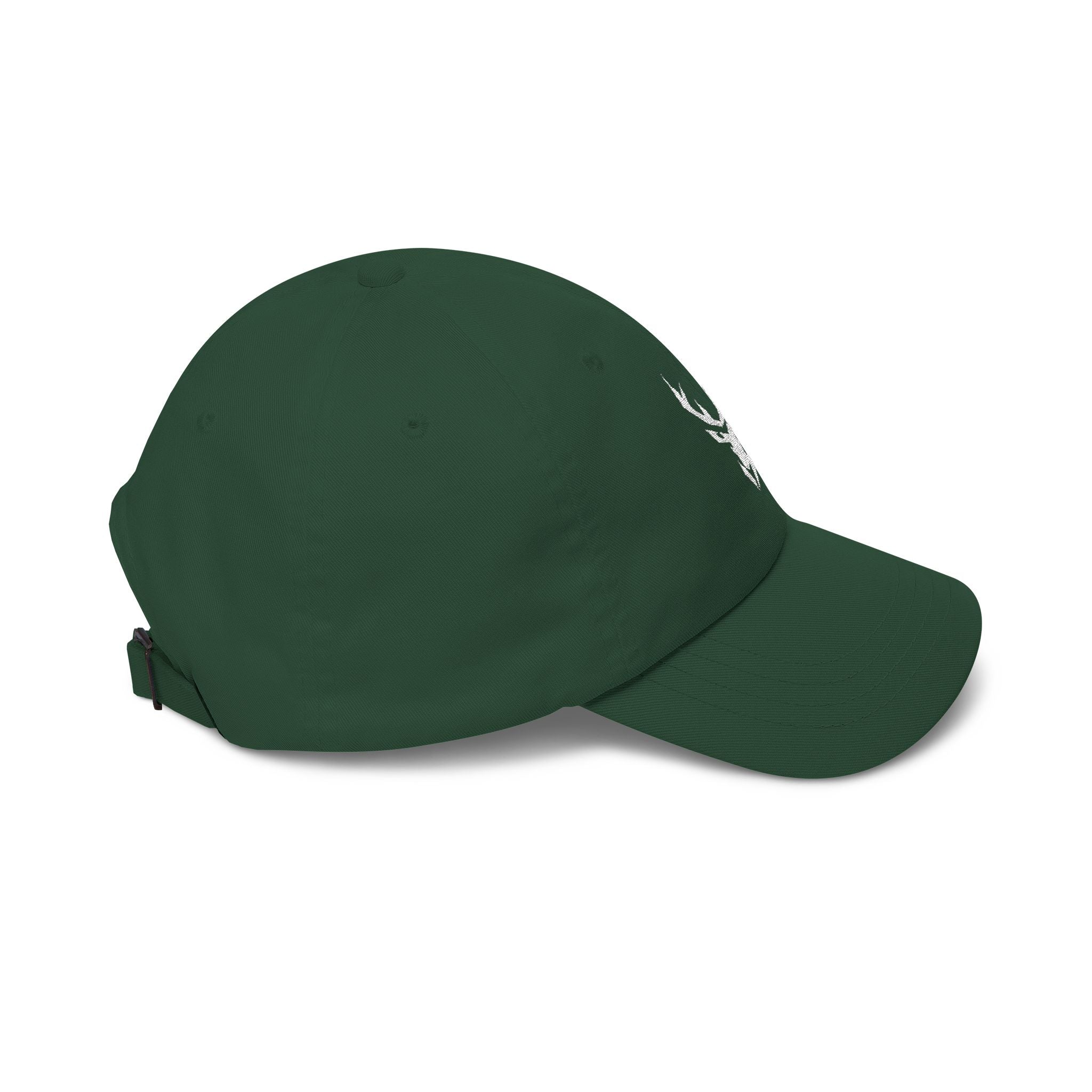 Deer Skull Dad Cap — Minimal Rustic Antler Baseball Hat