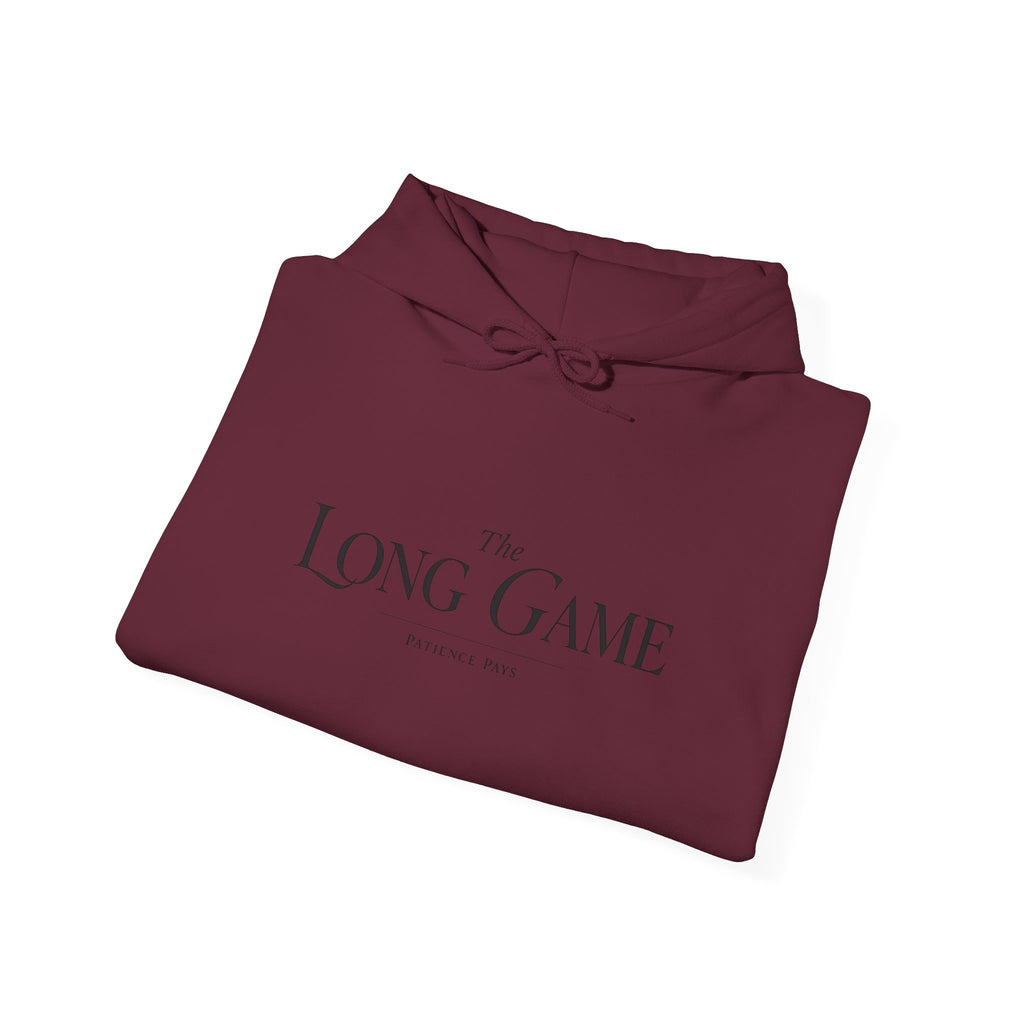 The Long Game Hoodie — Minimalist Motivational Pullover