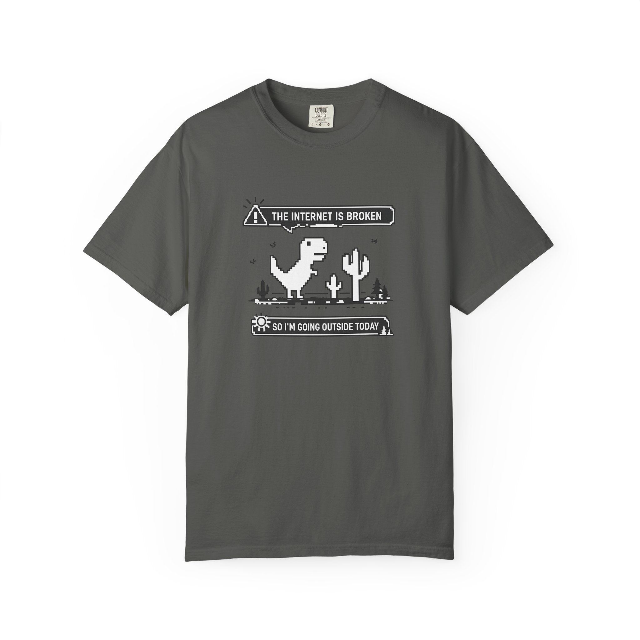 The Internet Is Broken — Dino Offline Graphic T-Shirt