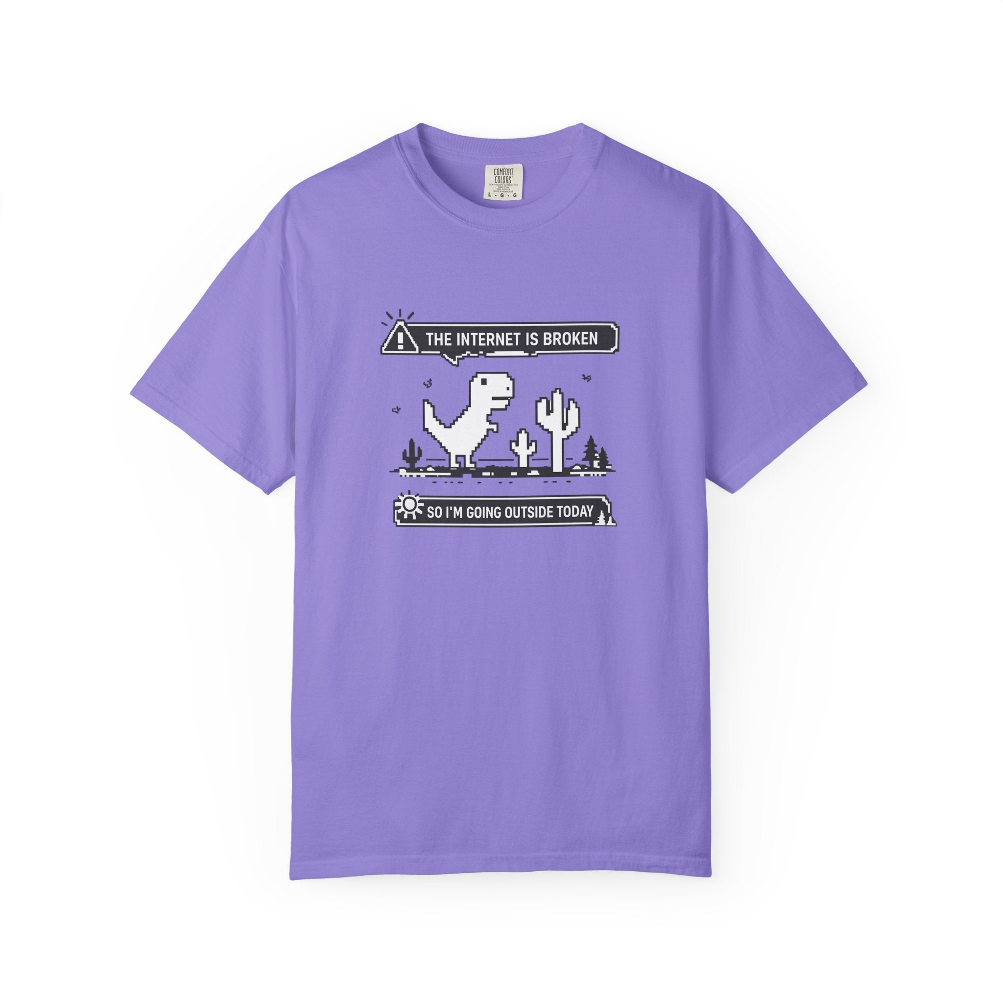 The Internet Is Broken — Dino Offline Graphic T-Shirt