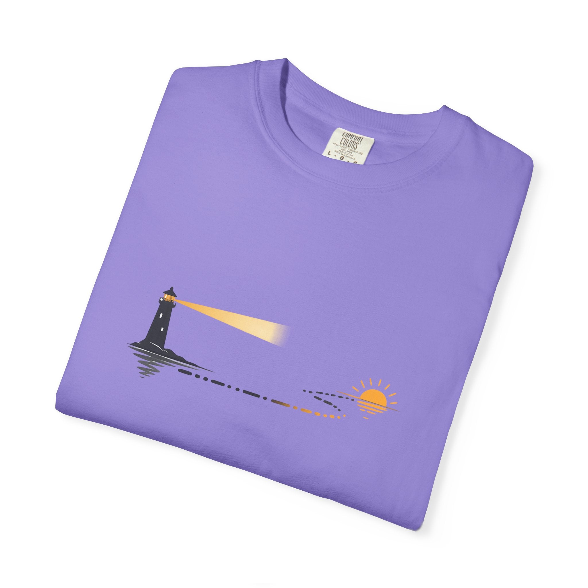 Lighthouse Sunset Graphic T-Shirt
