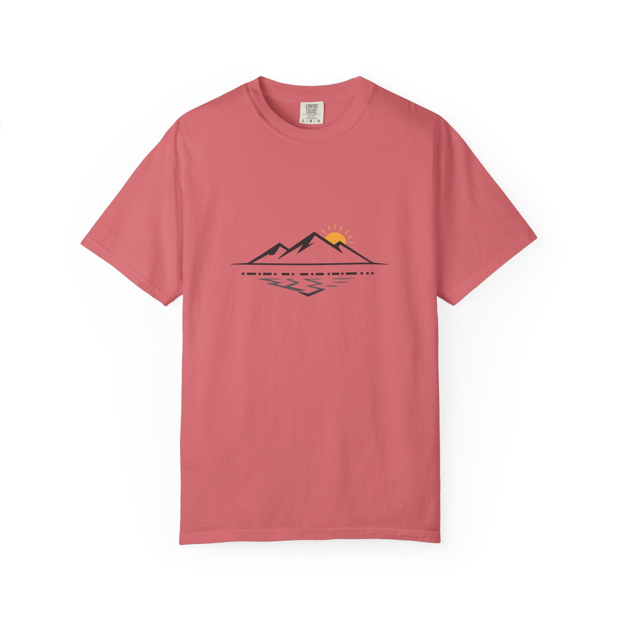 Minimal Mountain Sunset T-Shirt