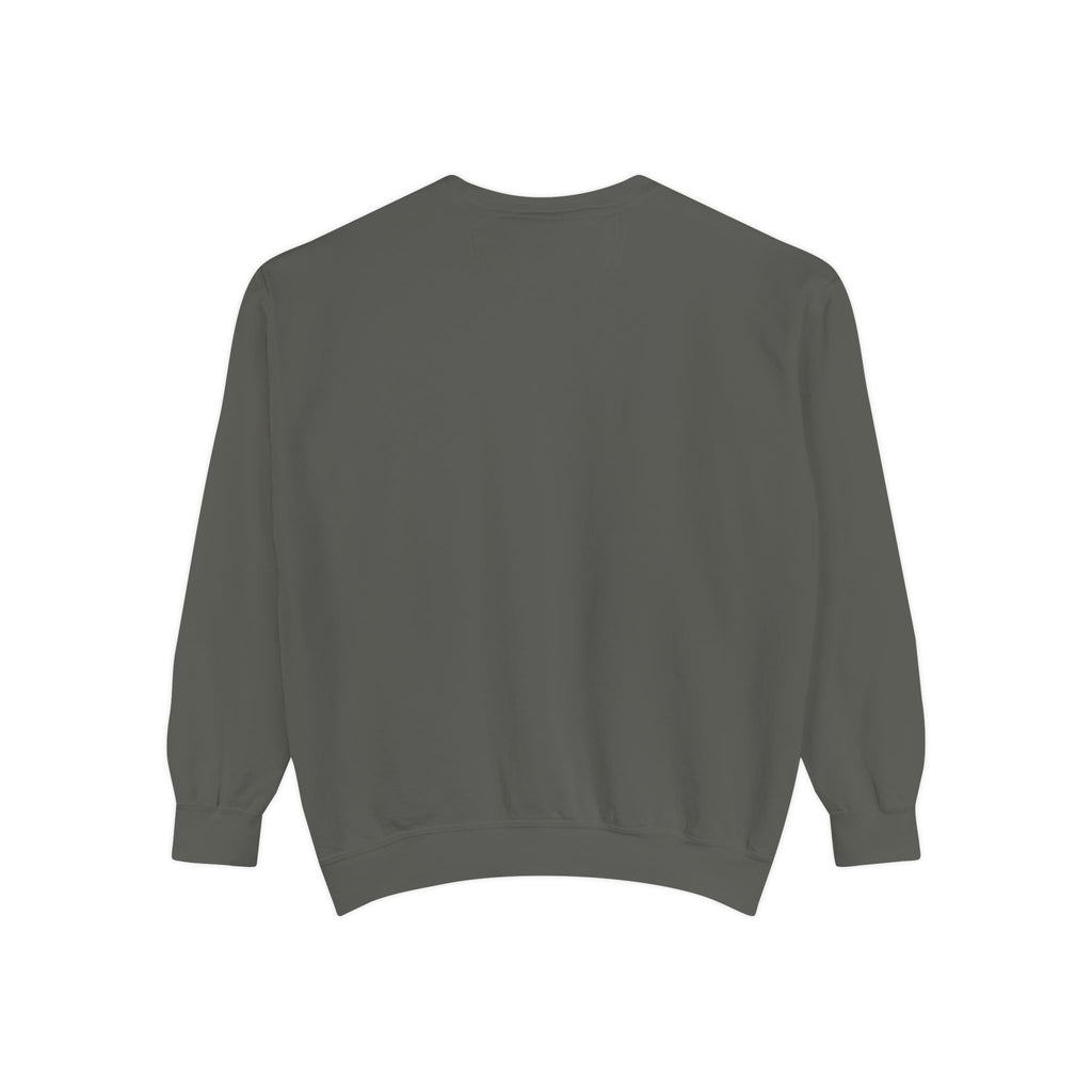 Minimalist Statue Crewneck Sweatshirt — "Love Over Fear" Graphic