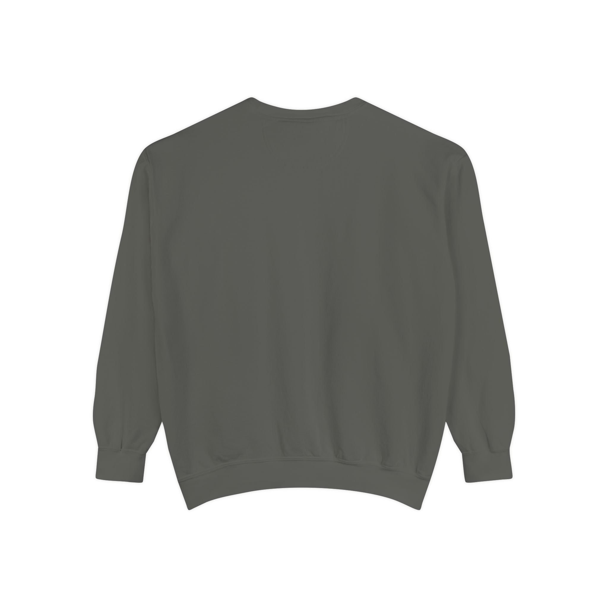 Minimalist Statue Crewneck Sweatshirt — "Love Over Fear" Graphic