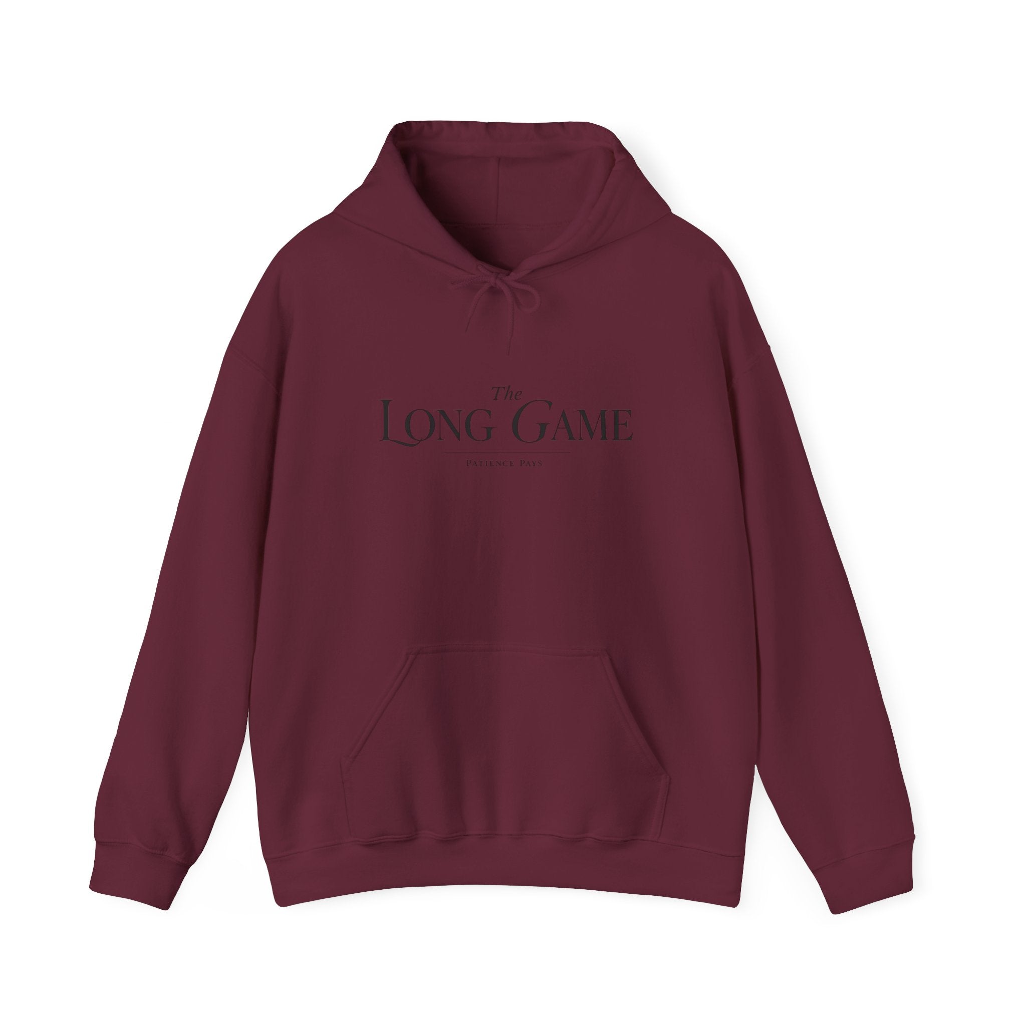 The Long Game Hoodie — Minimalist Motivational Pullover