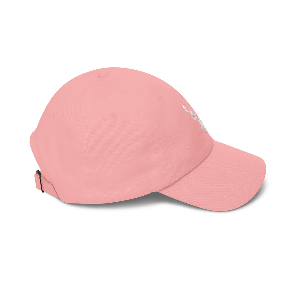 Deer Skull Dad Cap — Minimal Rustic Antler Baseball Hat