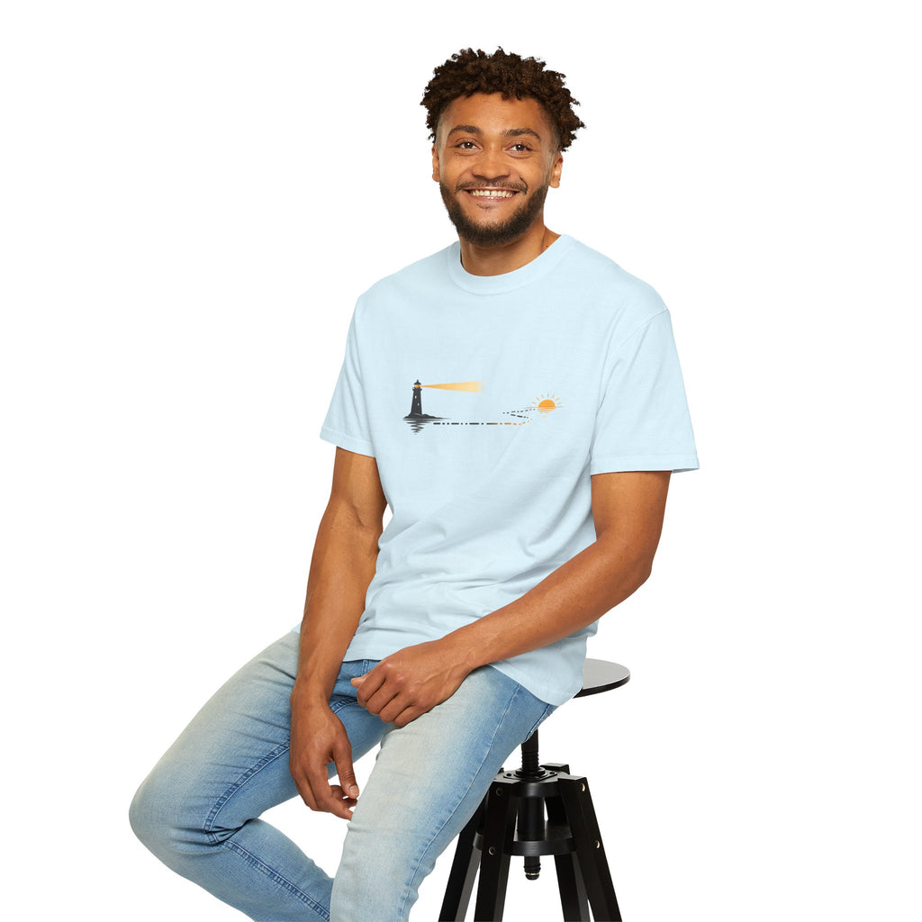 Lighthouse Sunset Graphic T-Shirt