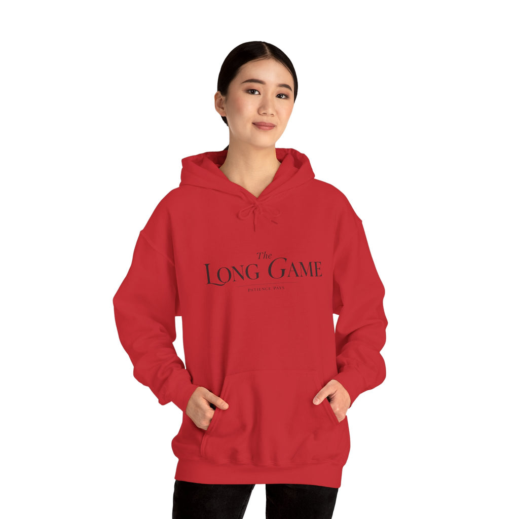 The Long Game Hoodie — Minimalist Motivational Pullover