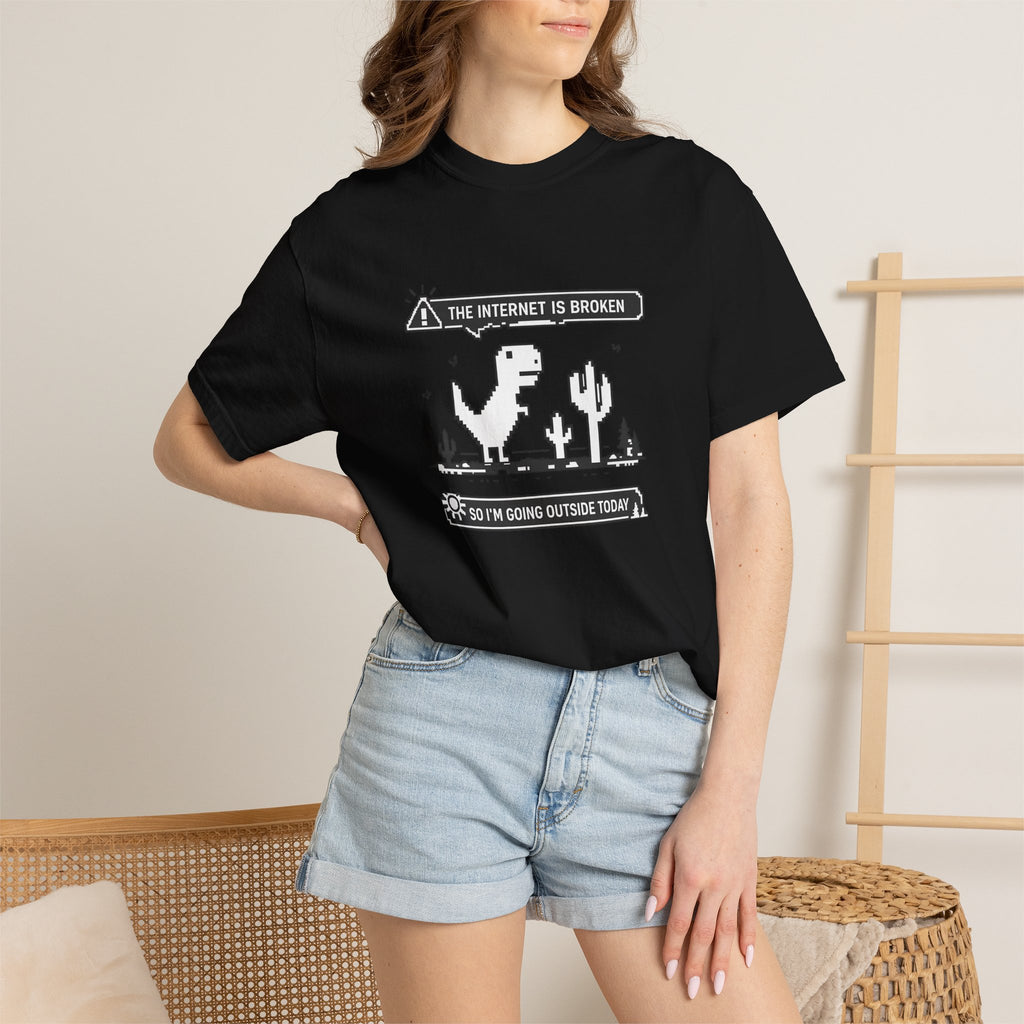 The Internet Is Broken — Dino Offline Graphic T-Shirt