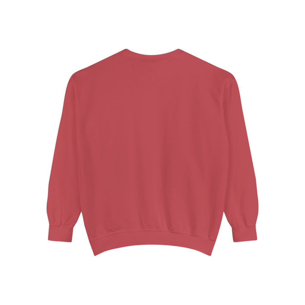 Minimalist Statue Crewneck Sweatshirt — "Love Over Fear" Graphic