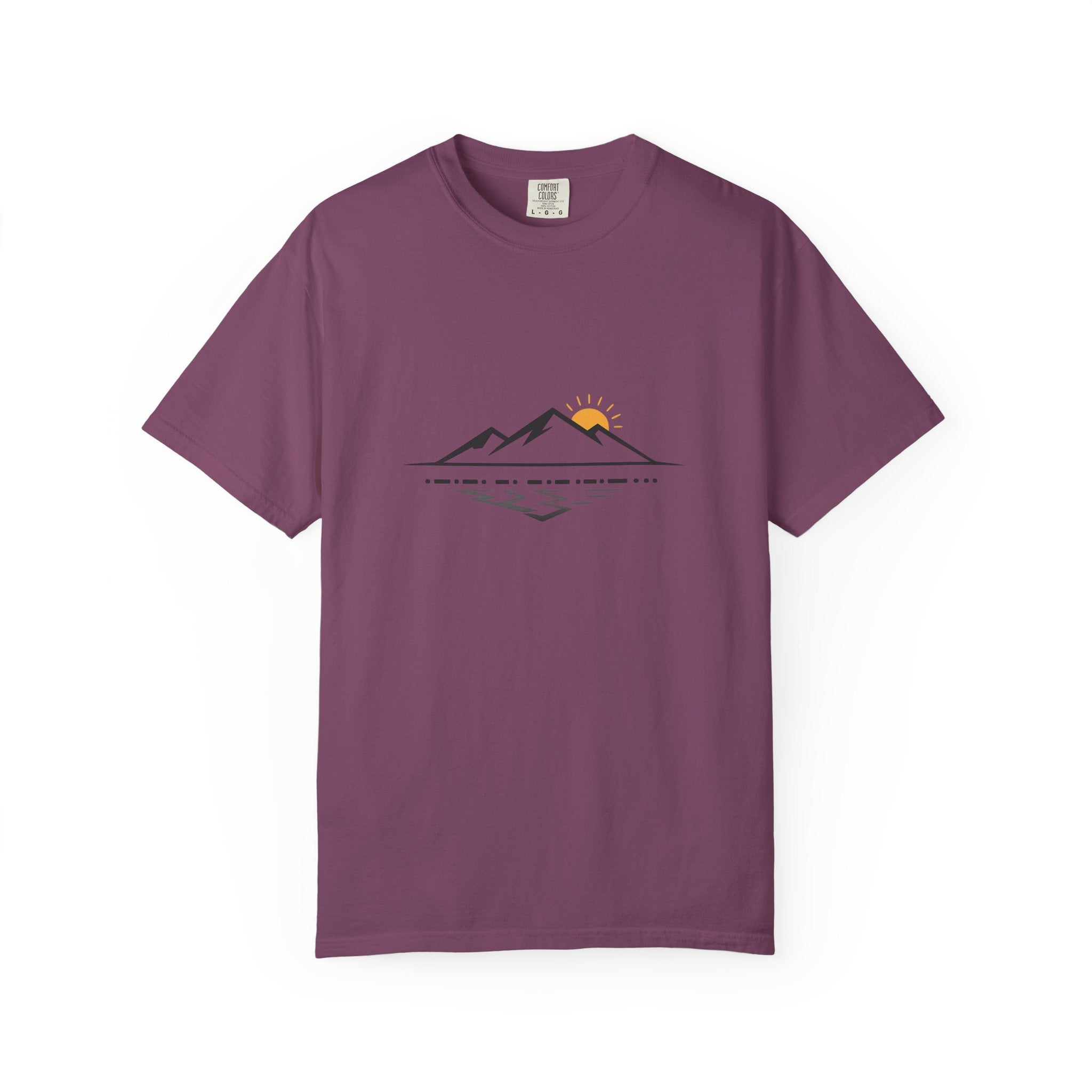 Minimal Mountain Sunset T-Shirt