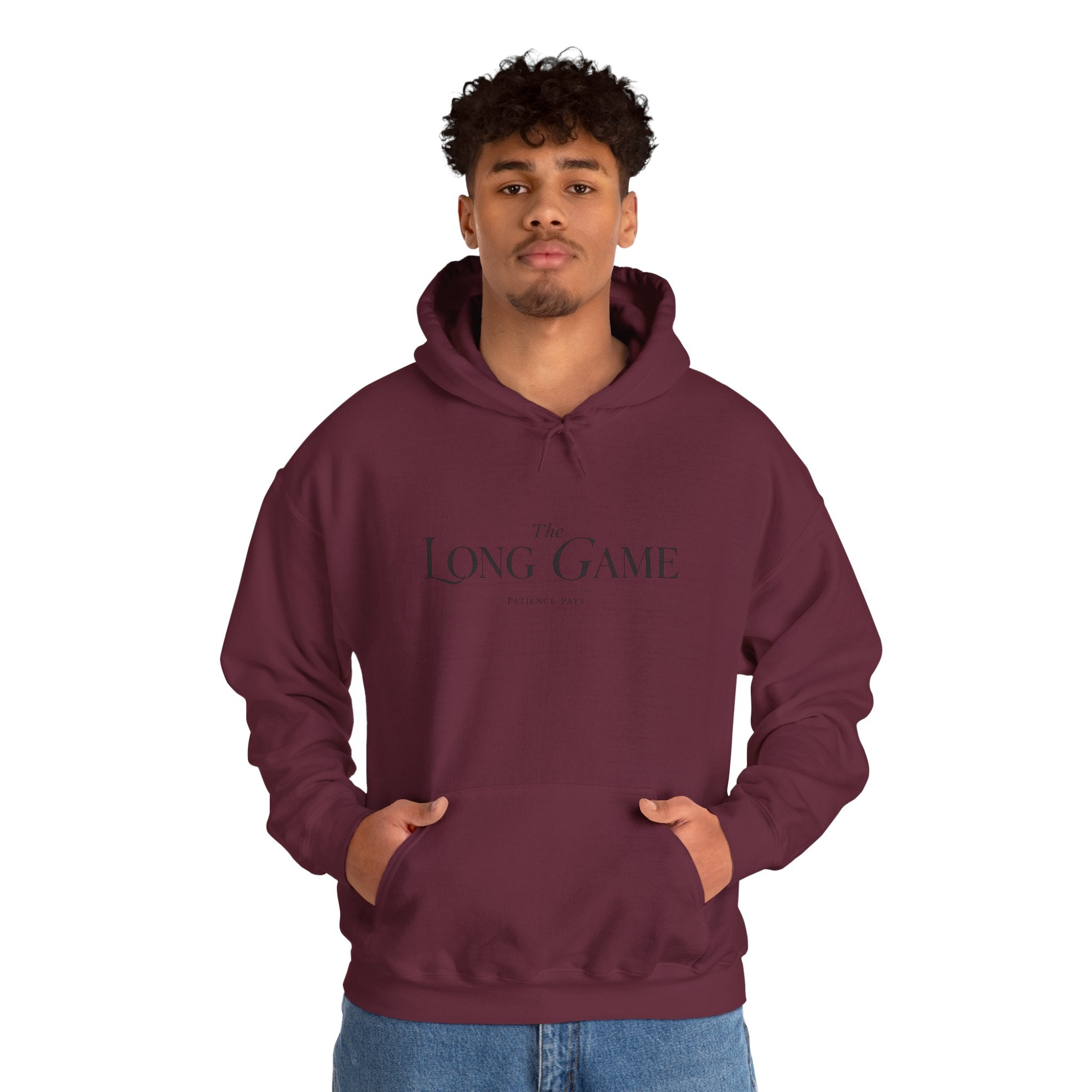 The Long Game Hoodie — Minimalist Motivational Pullover
