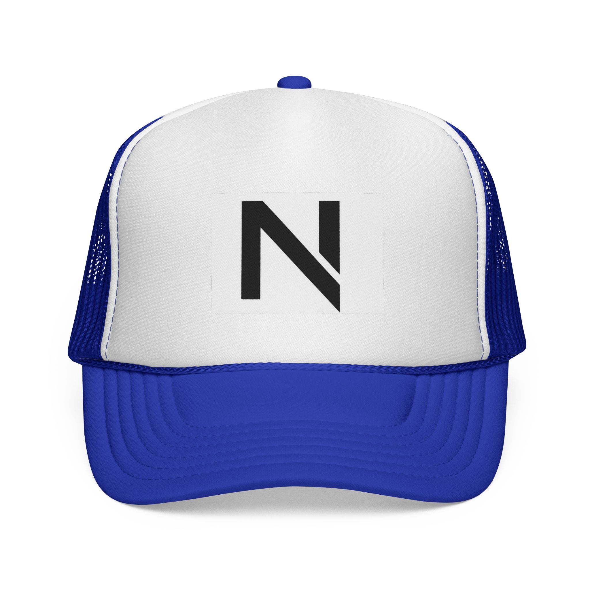 N Logo Trucker Cap — Minimal Monogram Mesh Hat