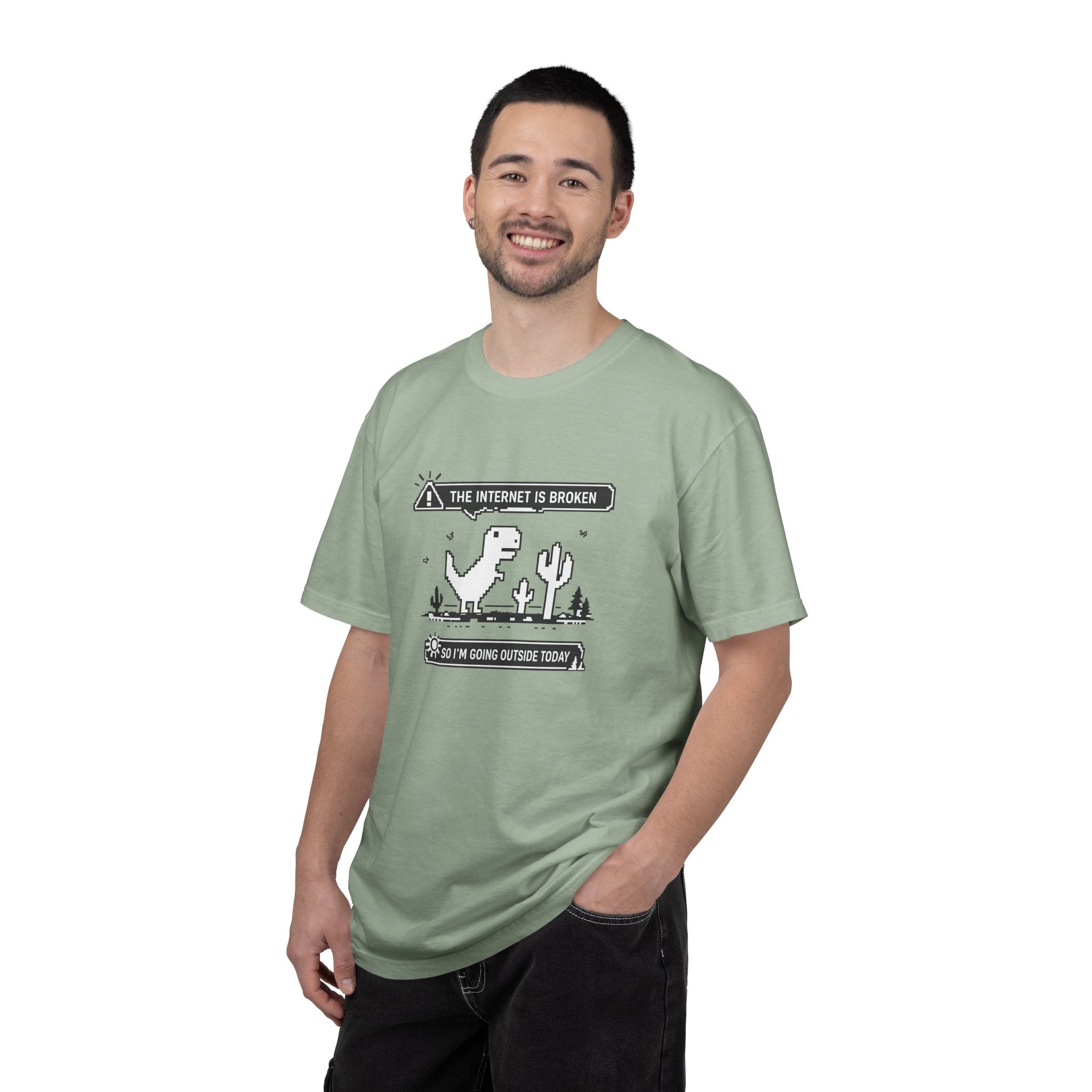 The Internet Is Broken — Dino Offline Graphic T-Shirt