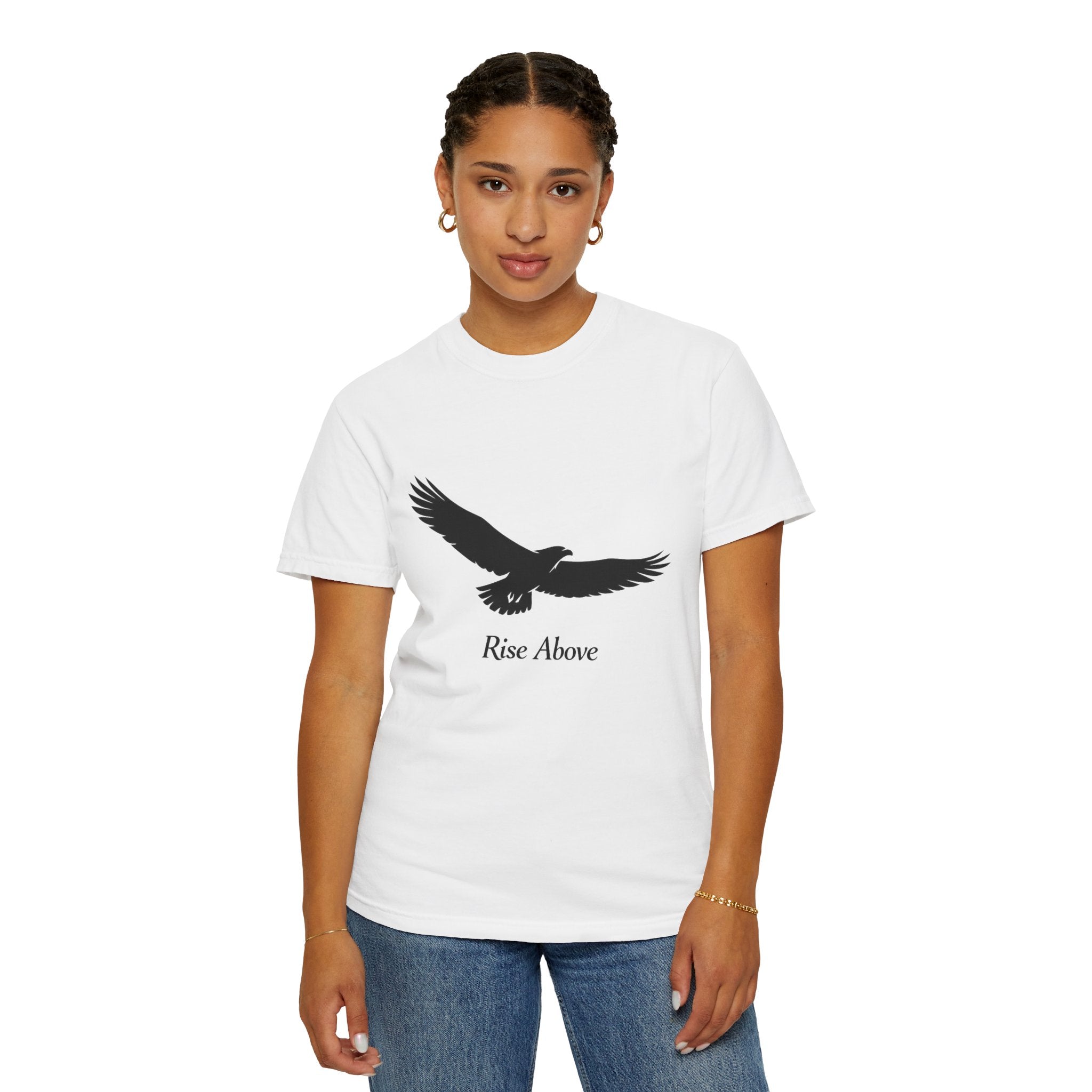 Eagle "Rise Above" T-Shirt — Inspirational Graphic Tee
