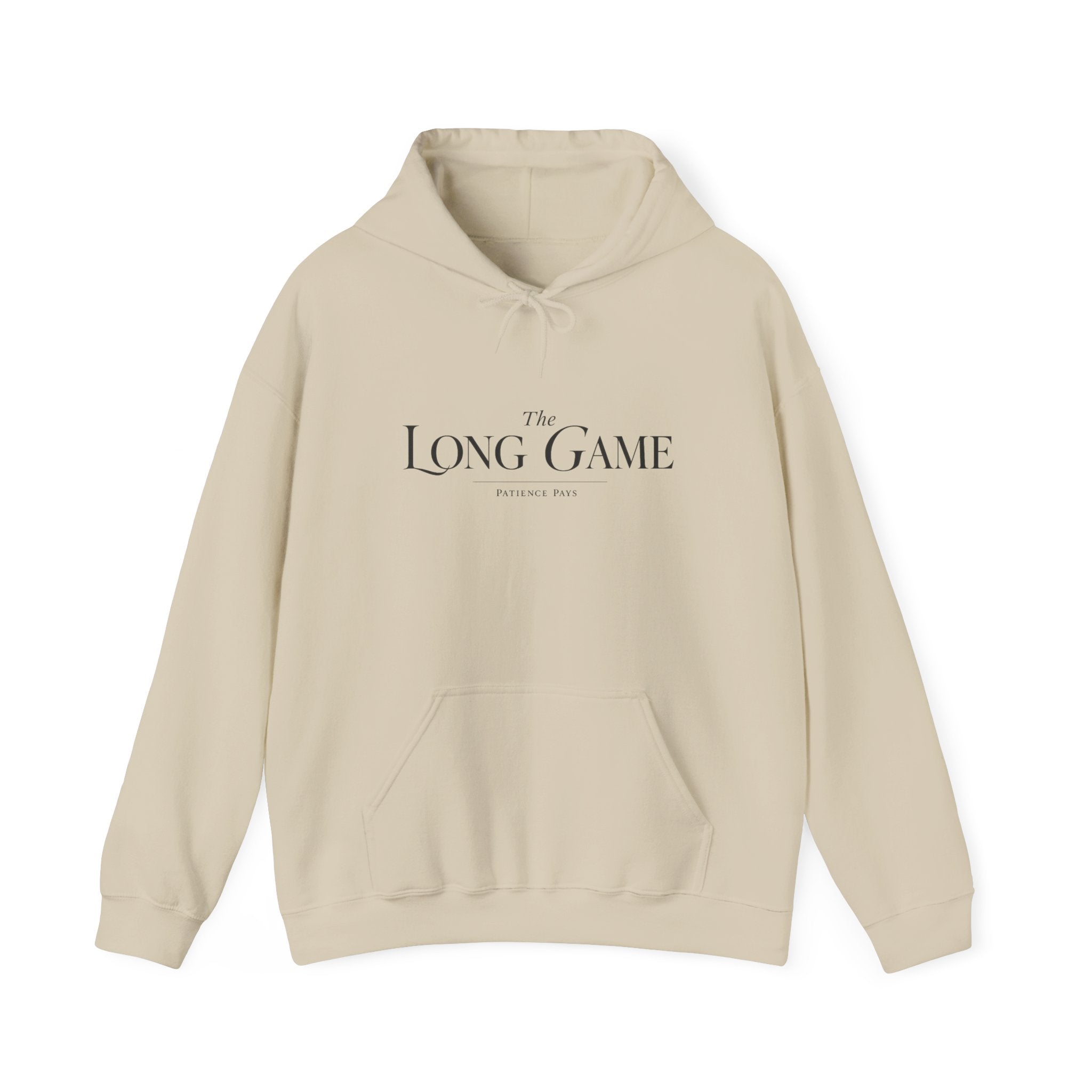 The Long Game Hoodie — Minimalist Motivational Pullover