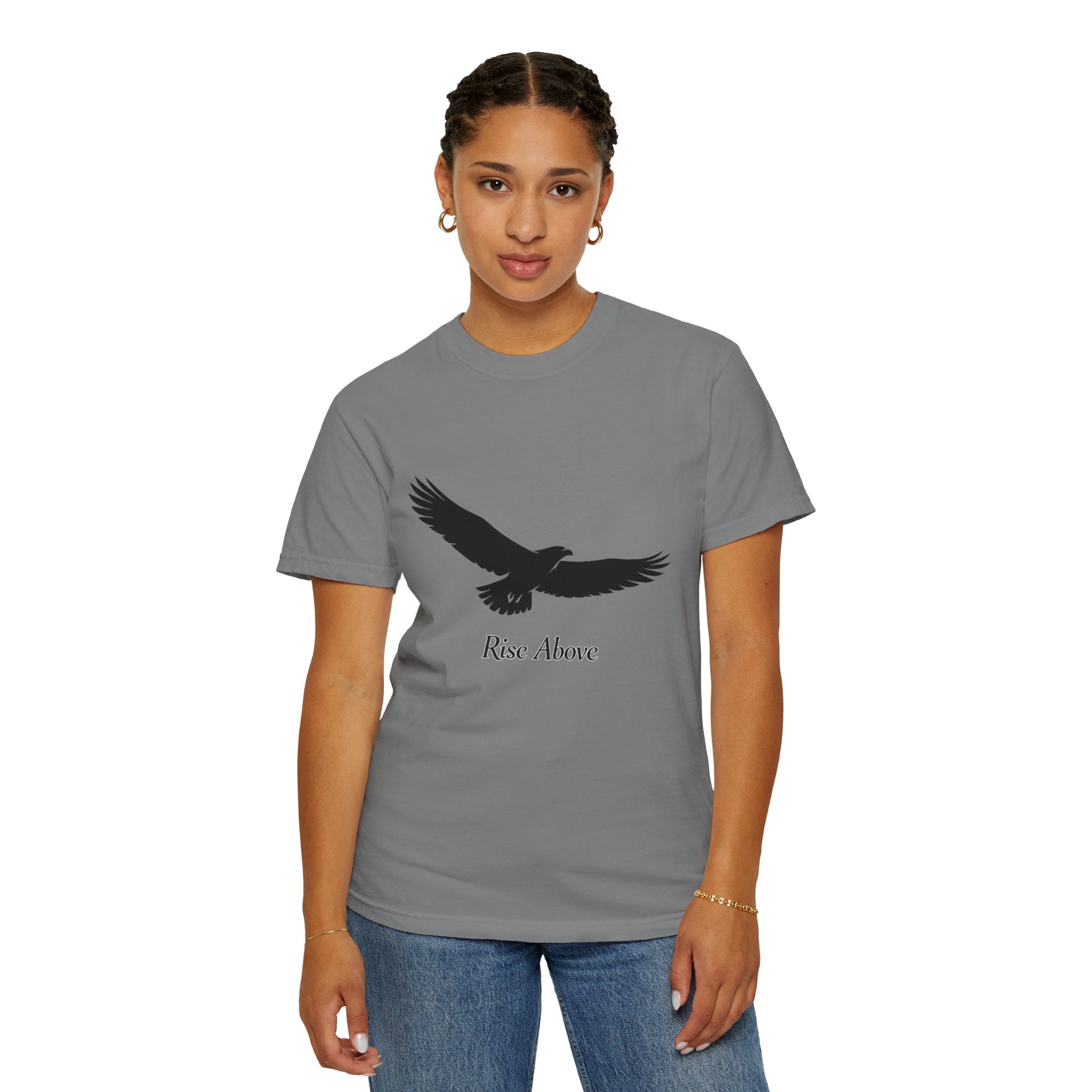Eagle "Rise Above" T-Shirt — Inspirational Graphic Tee