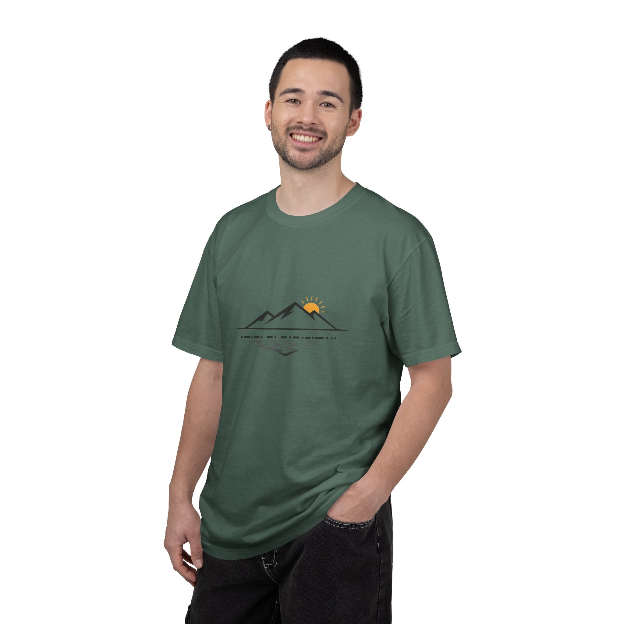 Minimal Mountain Sunset T-Shirt