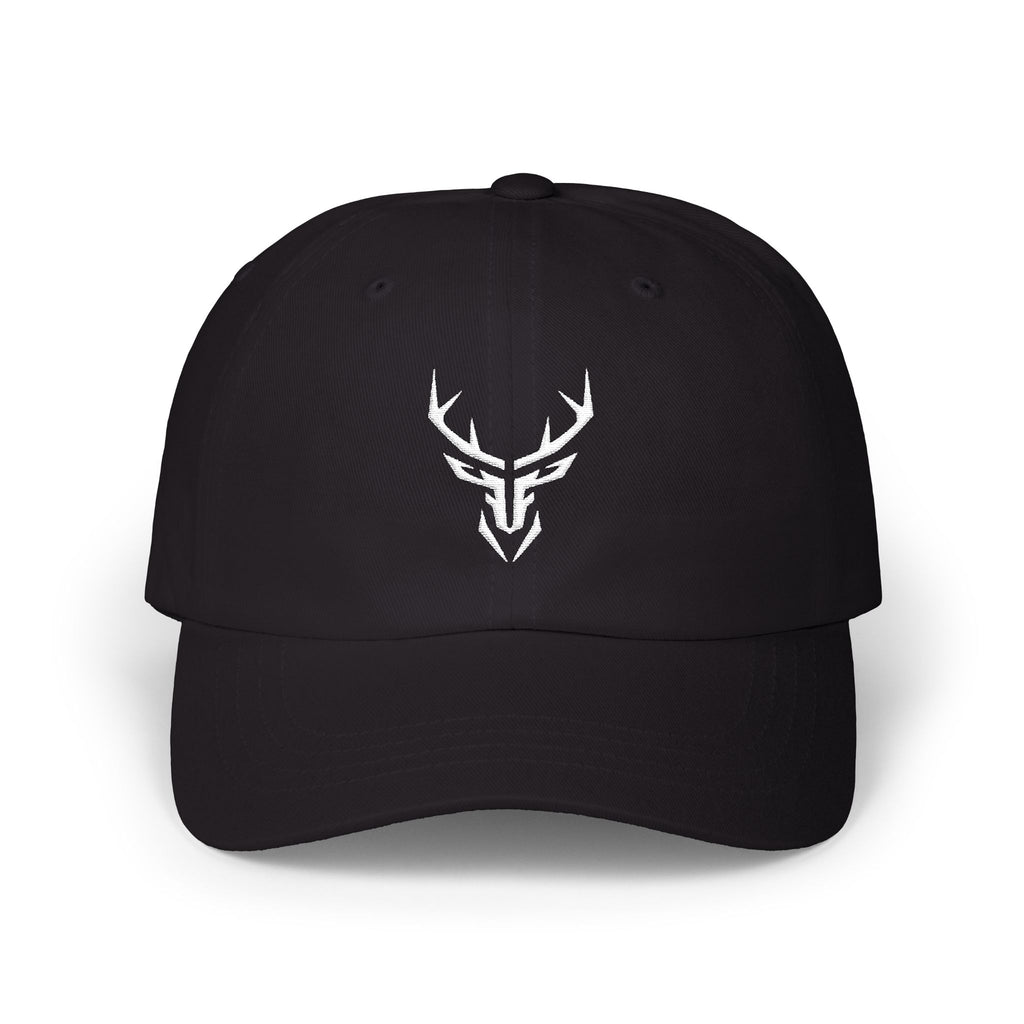 Deer Skull Dad Cap — Minimal Rustic Antler Baseball Hat
