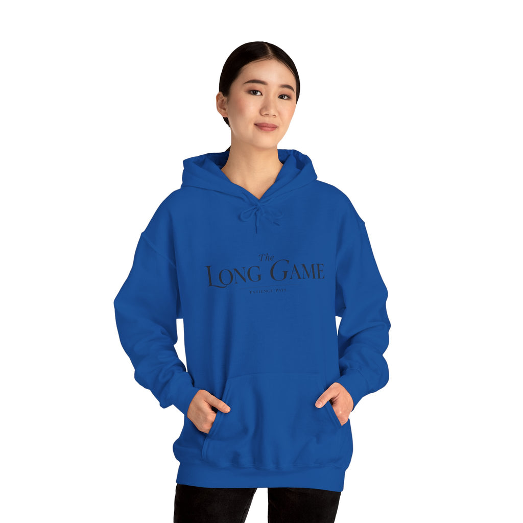 The Long Game Hoodie — Minimalist Motivational Pullover