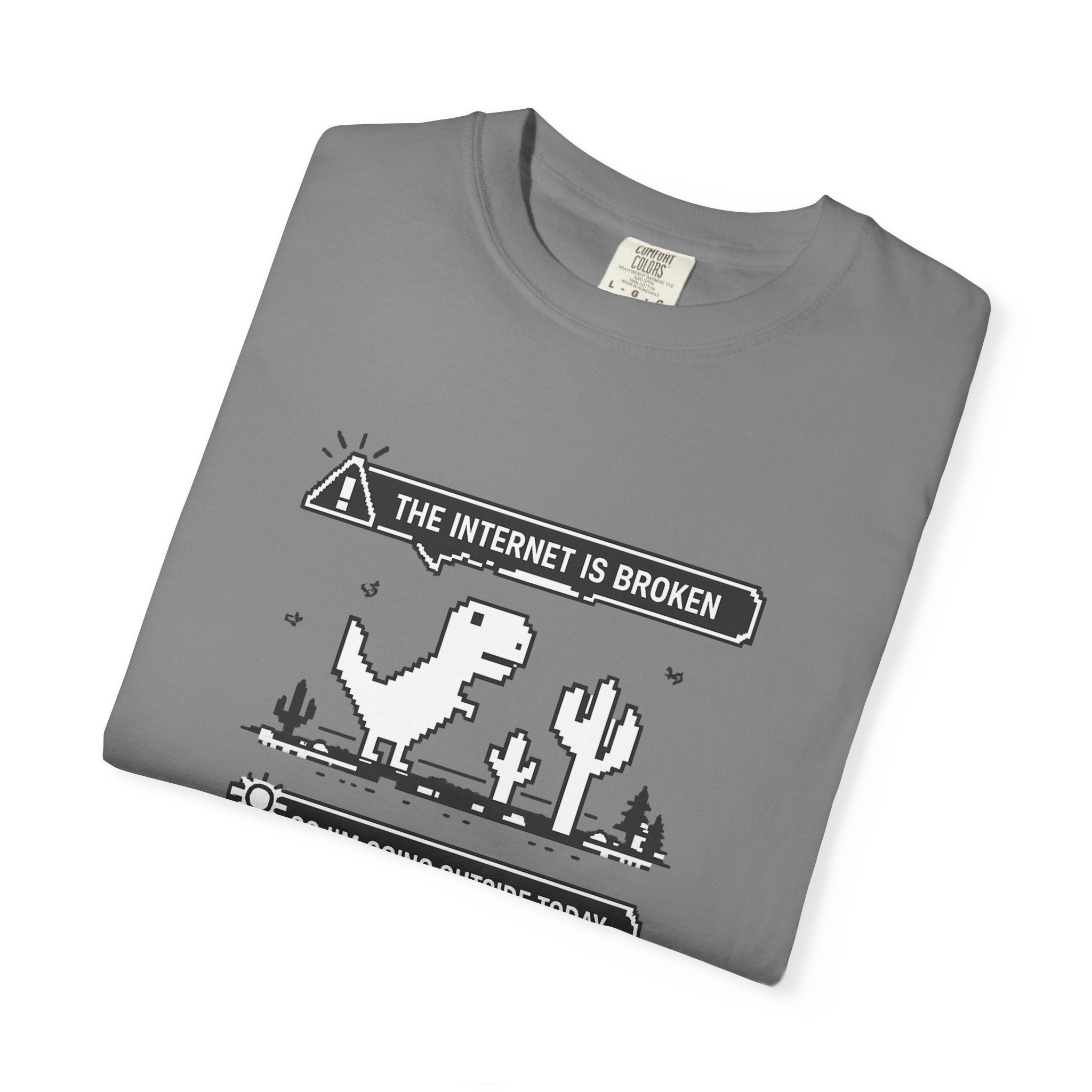 The Internet Is Broken — Dino Offline Graphic T-Shirt