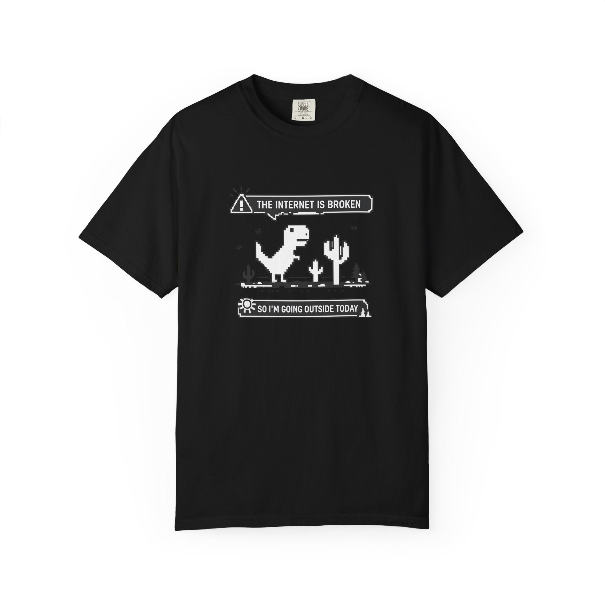 The Internet Is Broken — Dino Offline Graphic T-Shirt