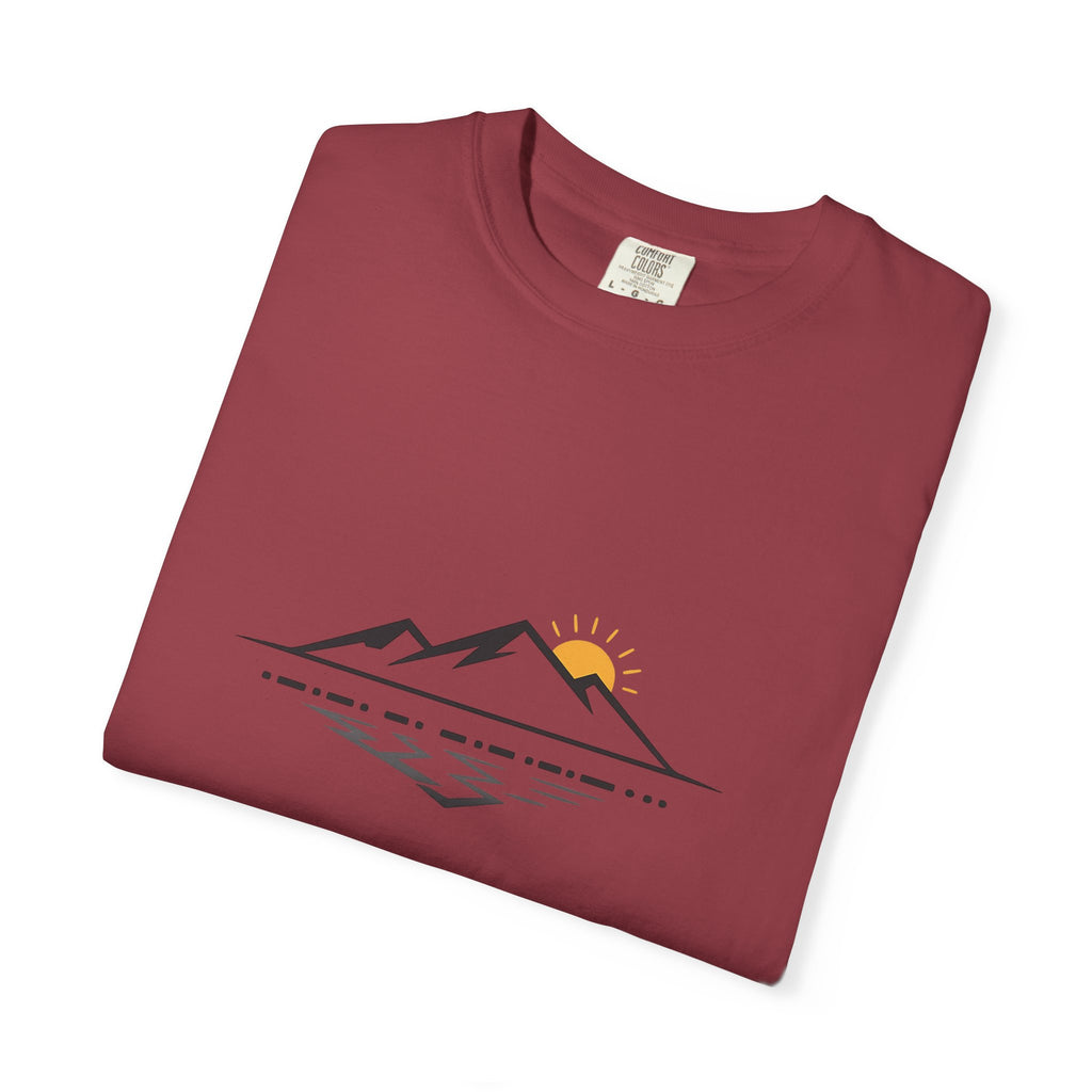 Minimal Mountain Sunset T-Shirt