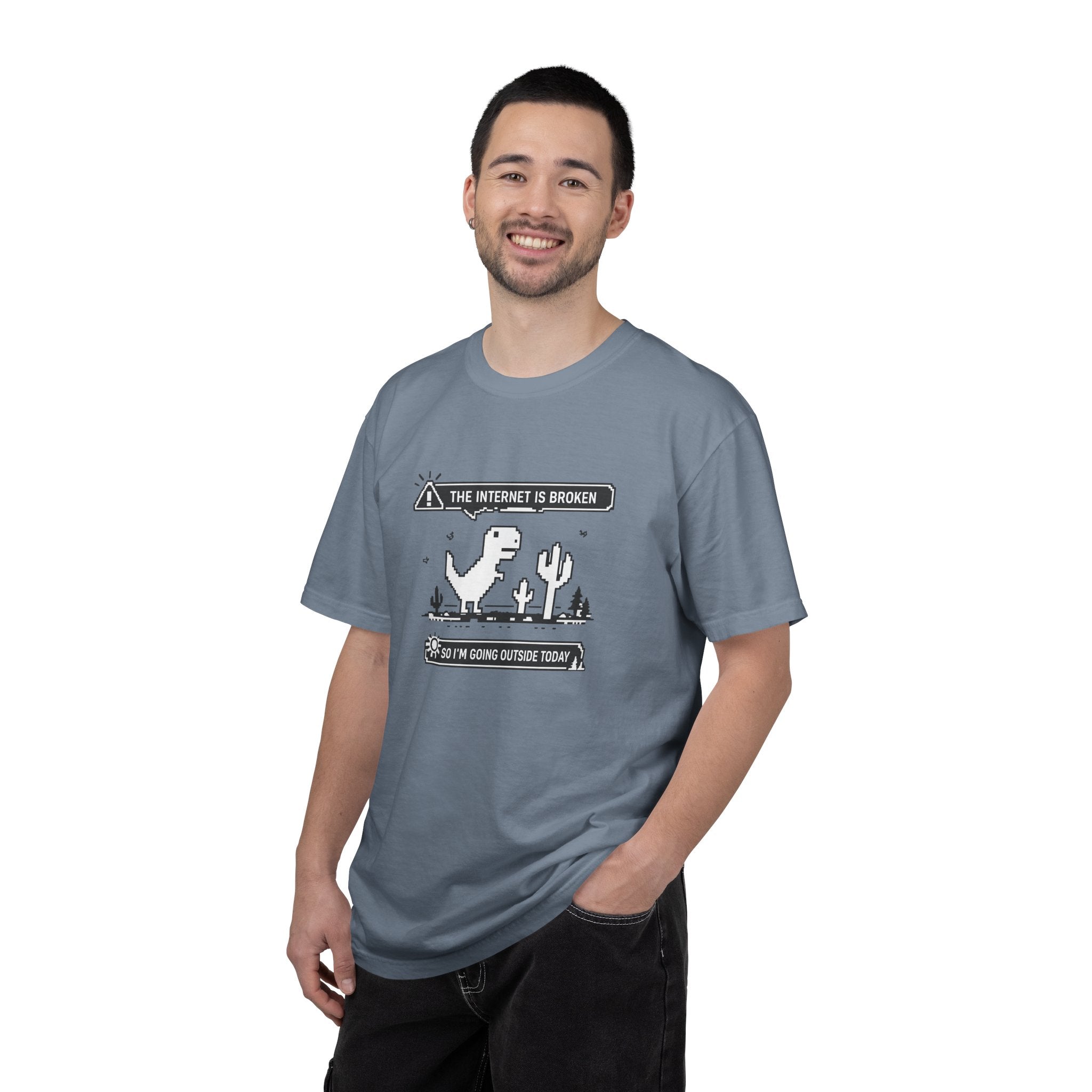 The Internet Is Broken — Dino Offline Graphic T-Shirt