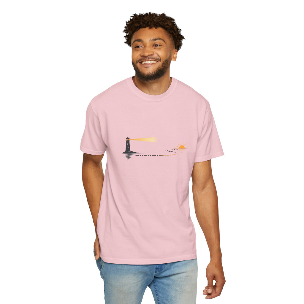 Lighthouse Sunset Graphic T-Shirt