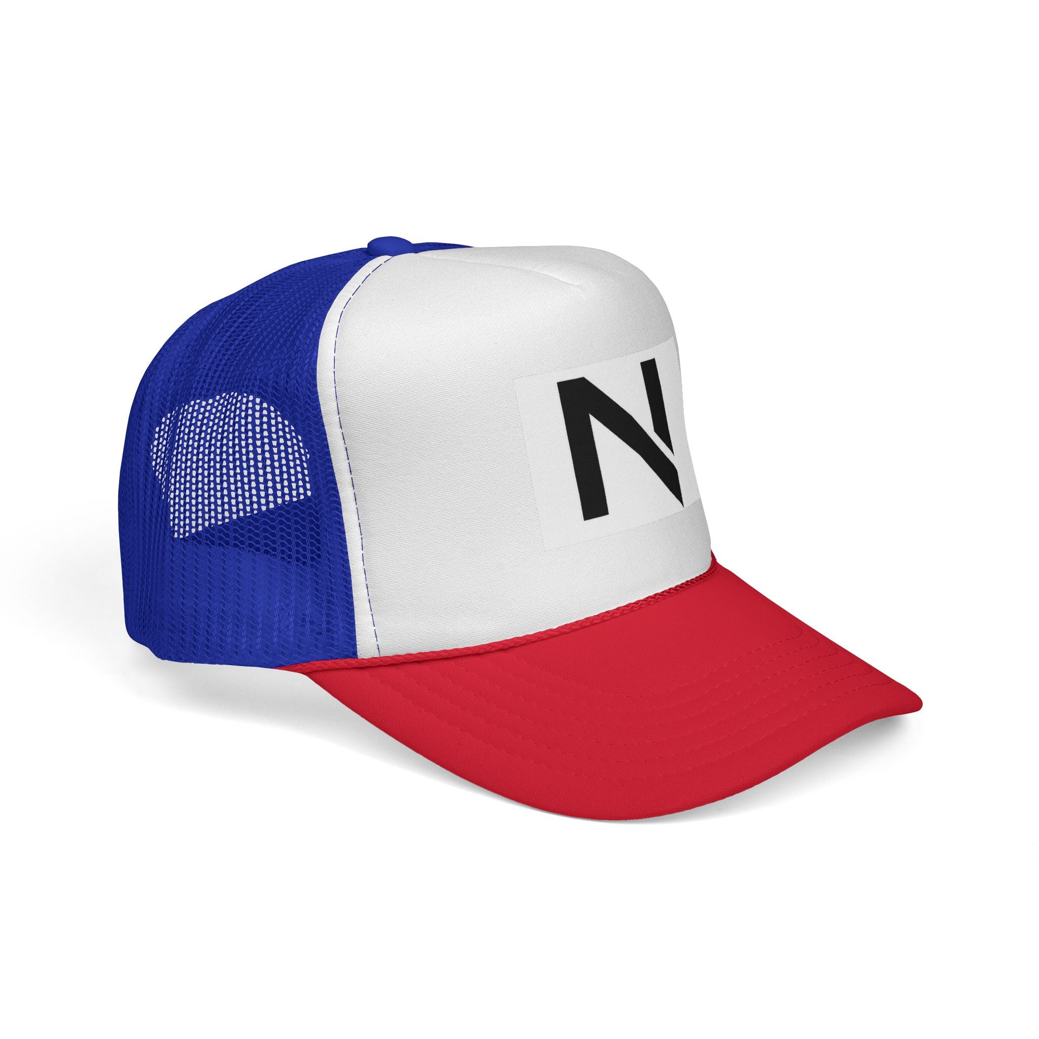 N Logo Trucker Cap — Minimal Monogram Mesh Hat