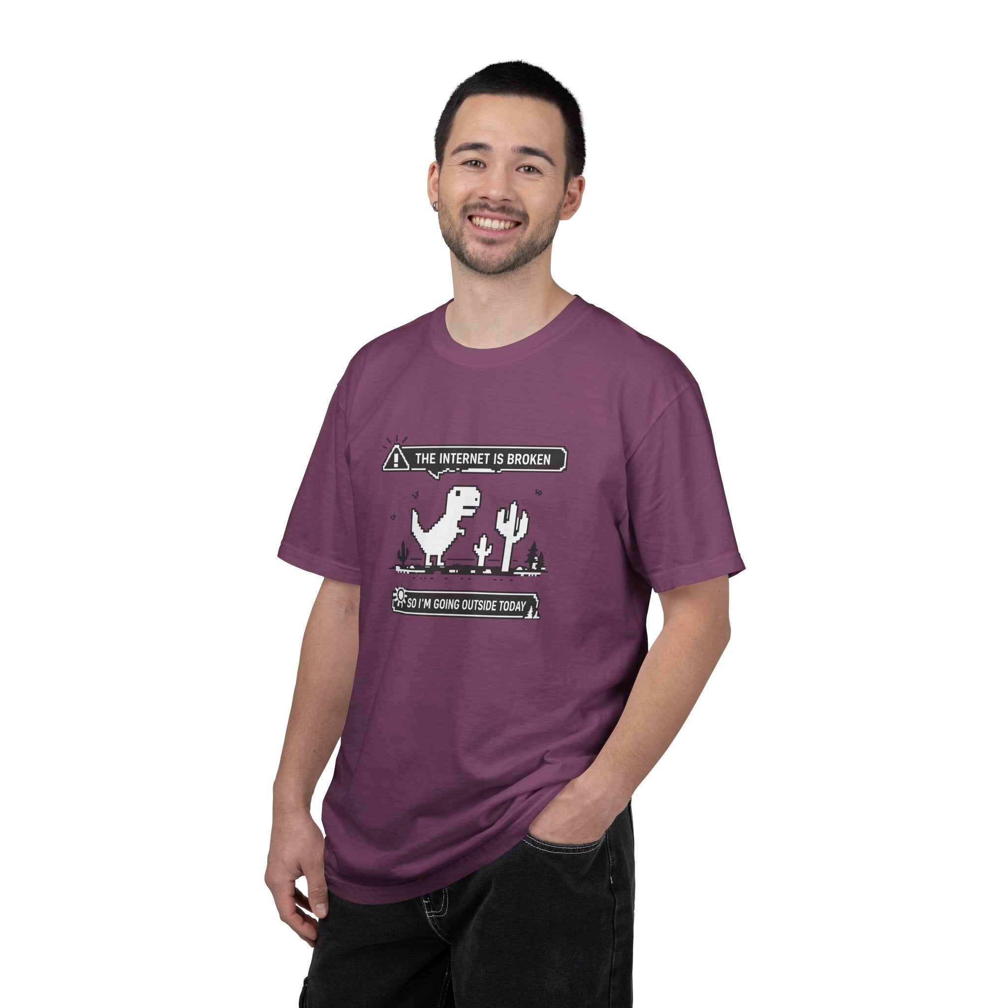 The Internet Is Broken — Dino Offline Graphic T-Shirt