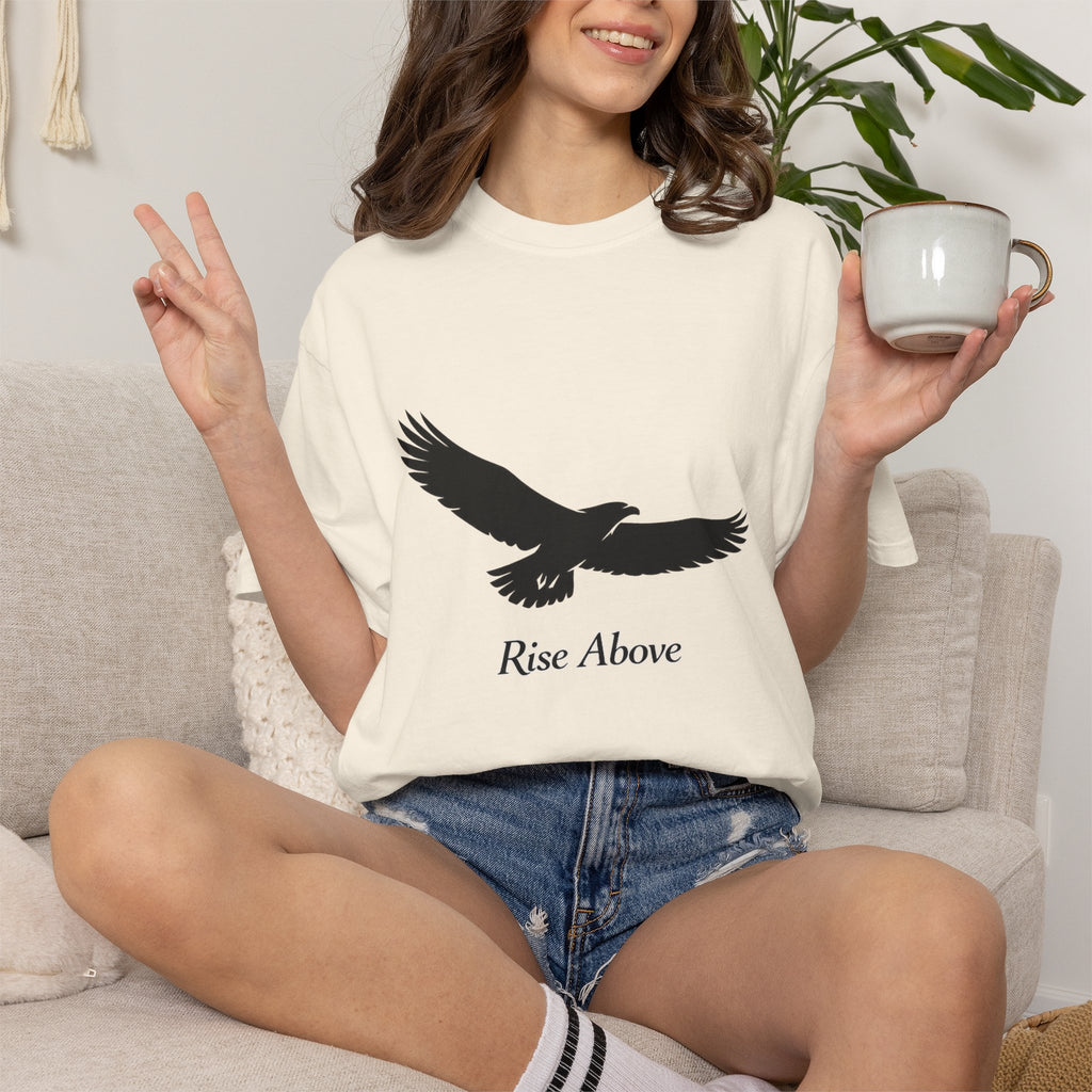 Eagle "Rise Above" T-Shirt — Inspirational Graphic Tee