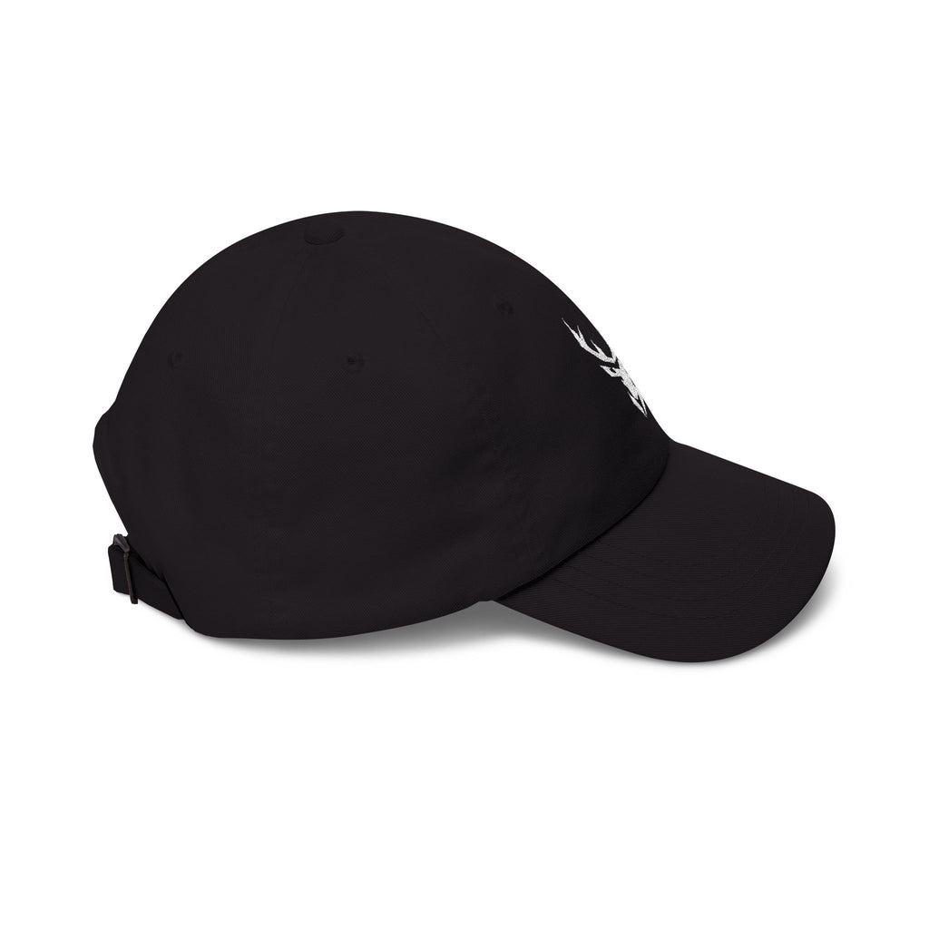 Deer Skull Dad Cap — Minimal Rustic Antler Baseball Hat