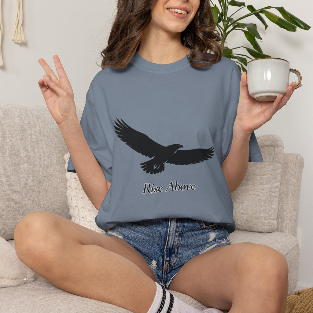 Eagle "Rise Above" T-Shirt — Inspirational Graphic Tee