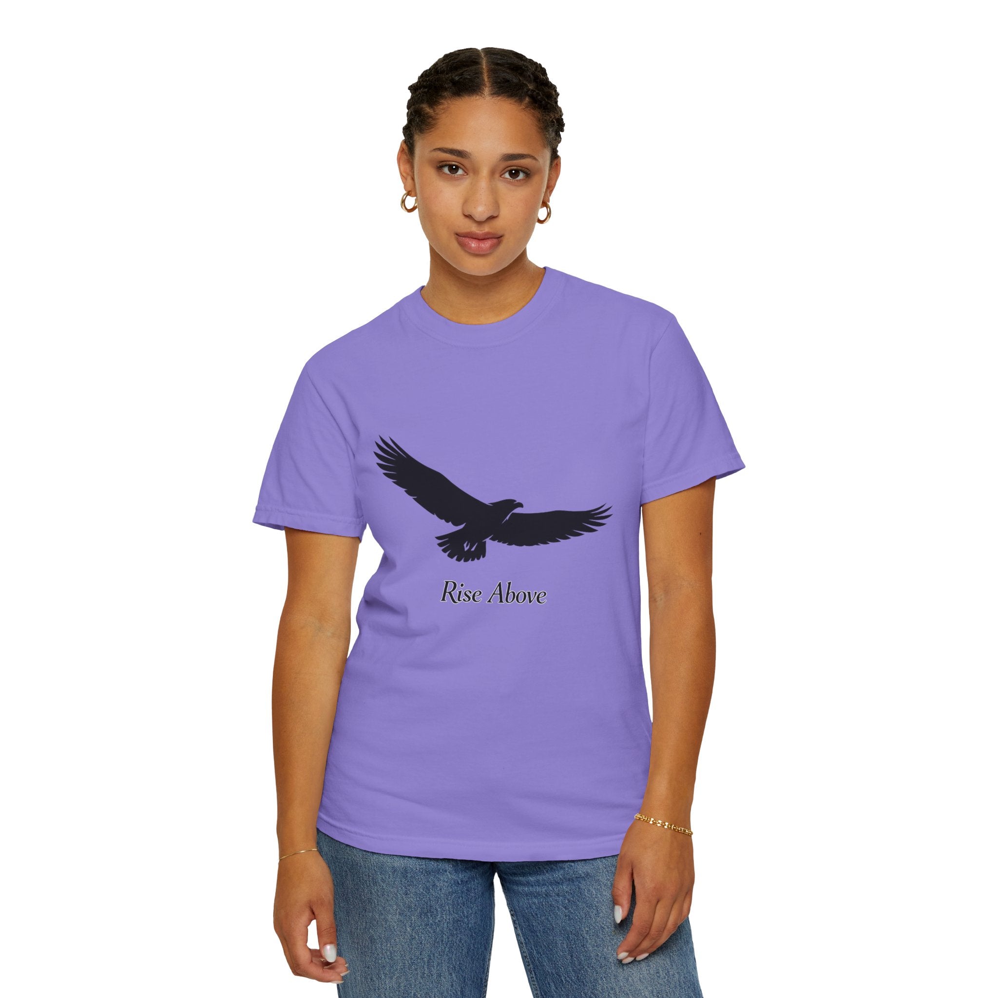 Eagle "Rise Above" T-Shirt — Inspirational Graphic Tee