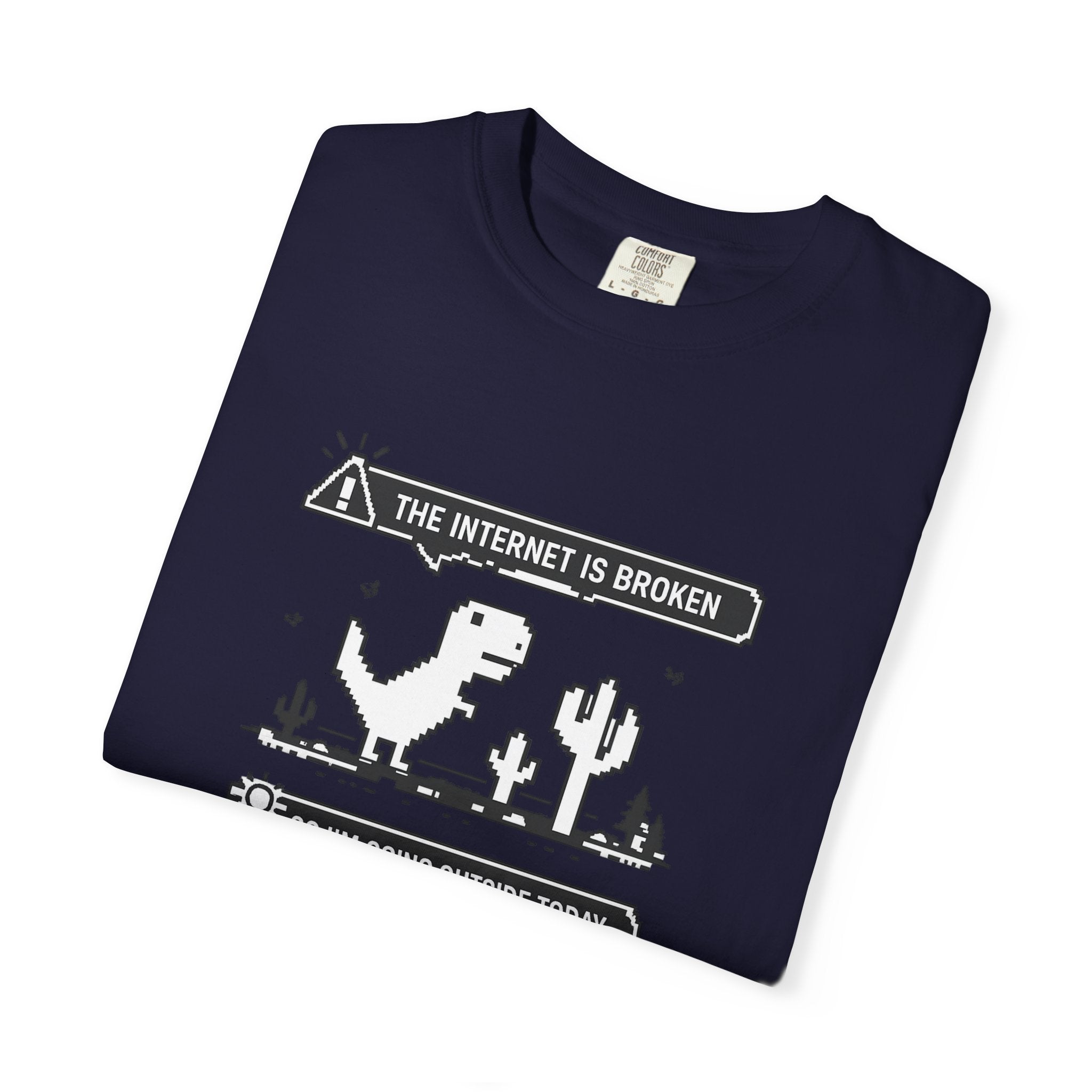 The Internet Is Broken — Dino Offline Graphic T-Shirt