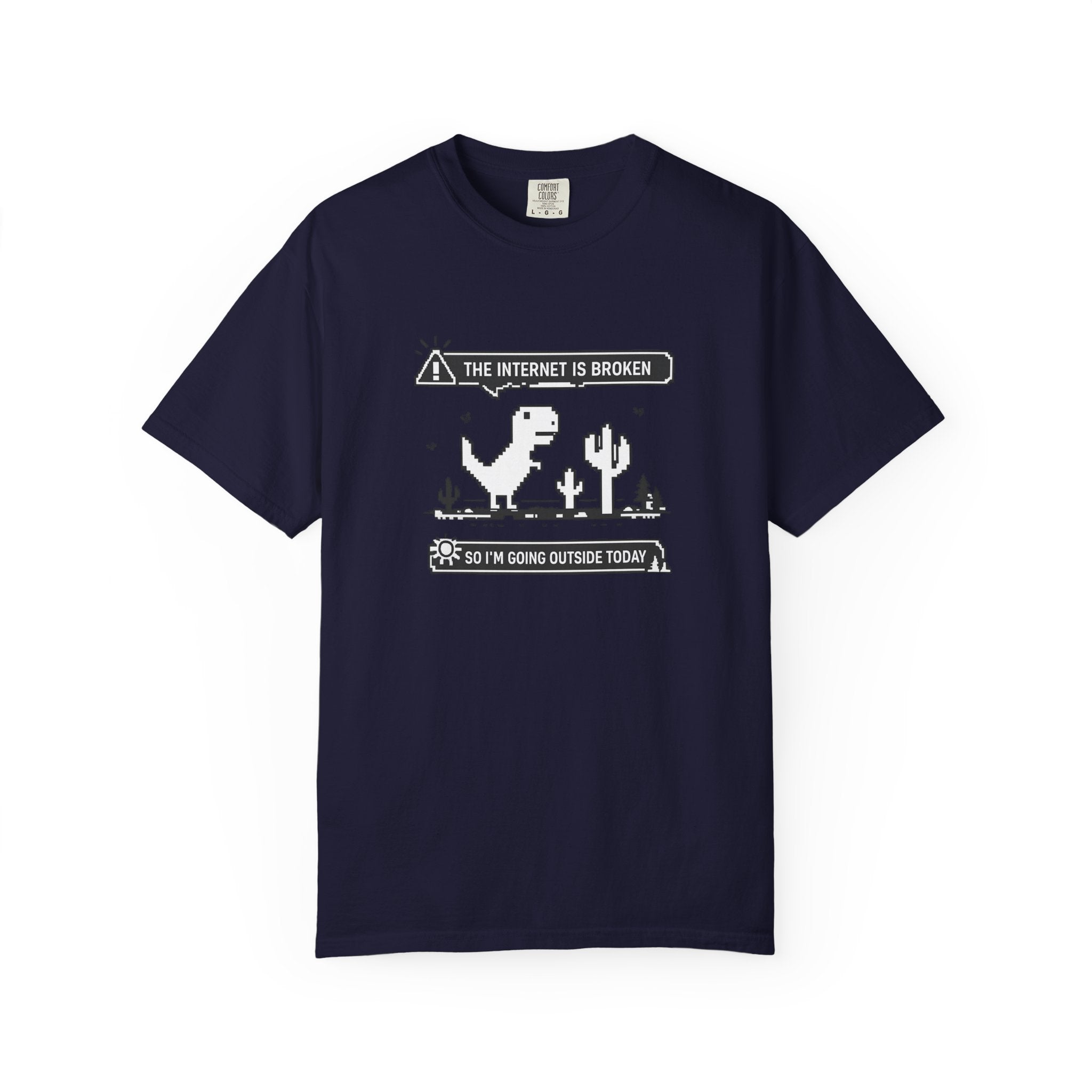 The Internet Is Broken — Dino Offline Graphic T-Shirt