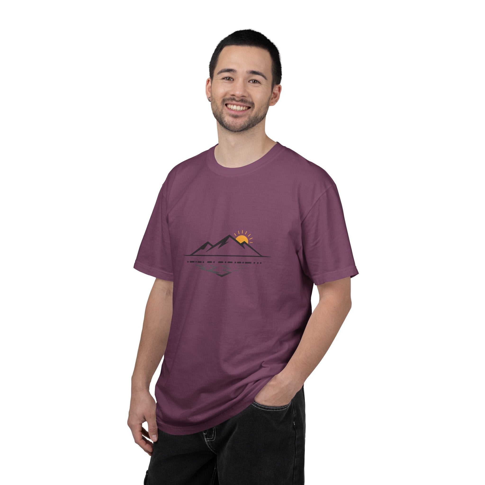 Minimal Mountain Sunset T-Shirt